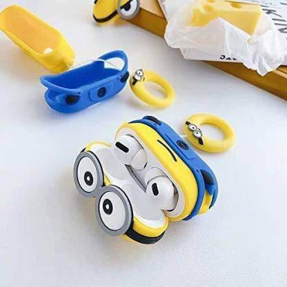Airpod's 3 Cute Minion Cartoon Silicone Case - Multicolor - Guleel