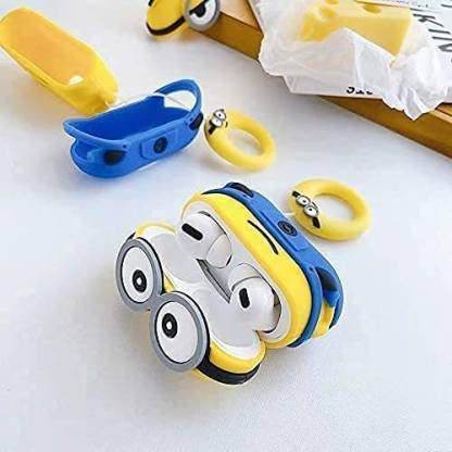 Airpod's 3 Cute Minion Cartoon Silicone Case - Multicolor - Guleel