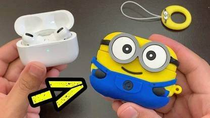 Airpod's 3 Cute Minion Cartoon Silicone Case - Multicolor - Guleel