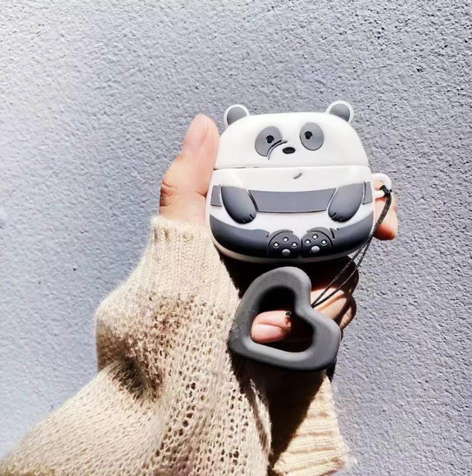 Airpod 3 Cute Cartoon Silicon Case - Panda - Guleel