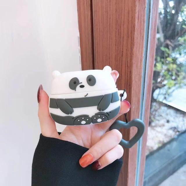 Airpod 3 Cute Cartoon Silicon Case - Panda - Guleel