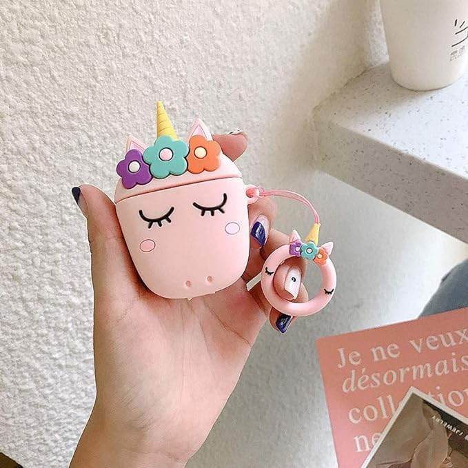 Airpod 3 Cute Cartoon Silicon Case - Pink Doll - Guleel