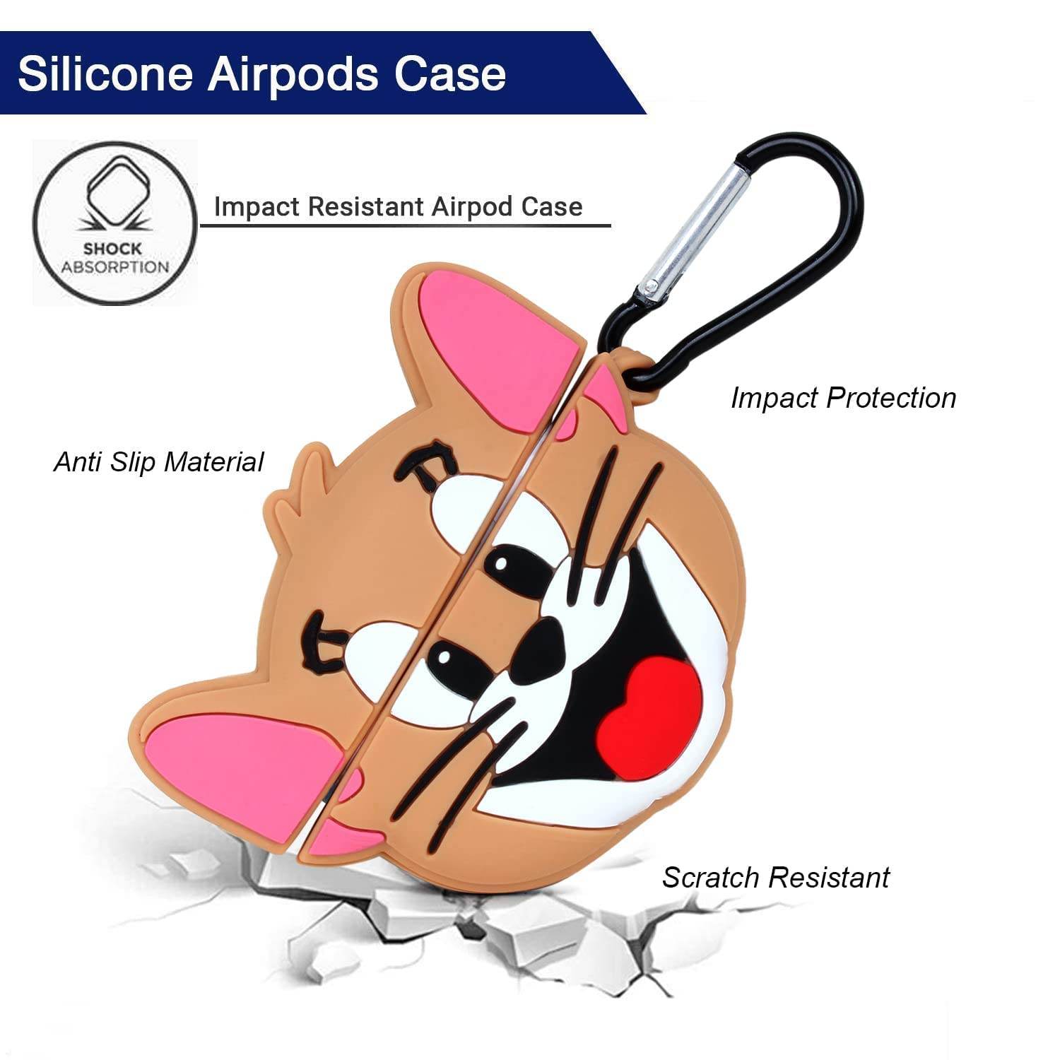 Airpod 3 Cute Cartoon Silicon Case - Jerry - Guleel