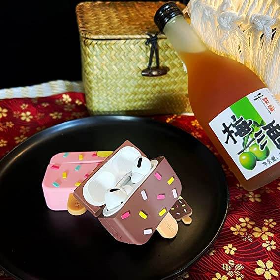 Airpod's Pro 2 Cute Cartoon Silicone Case - Chocolate Ice-cream - Guleel