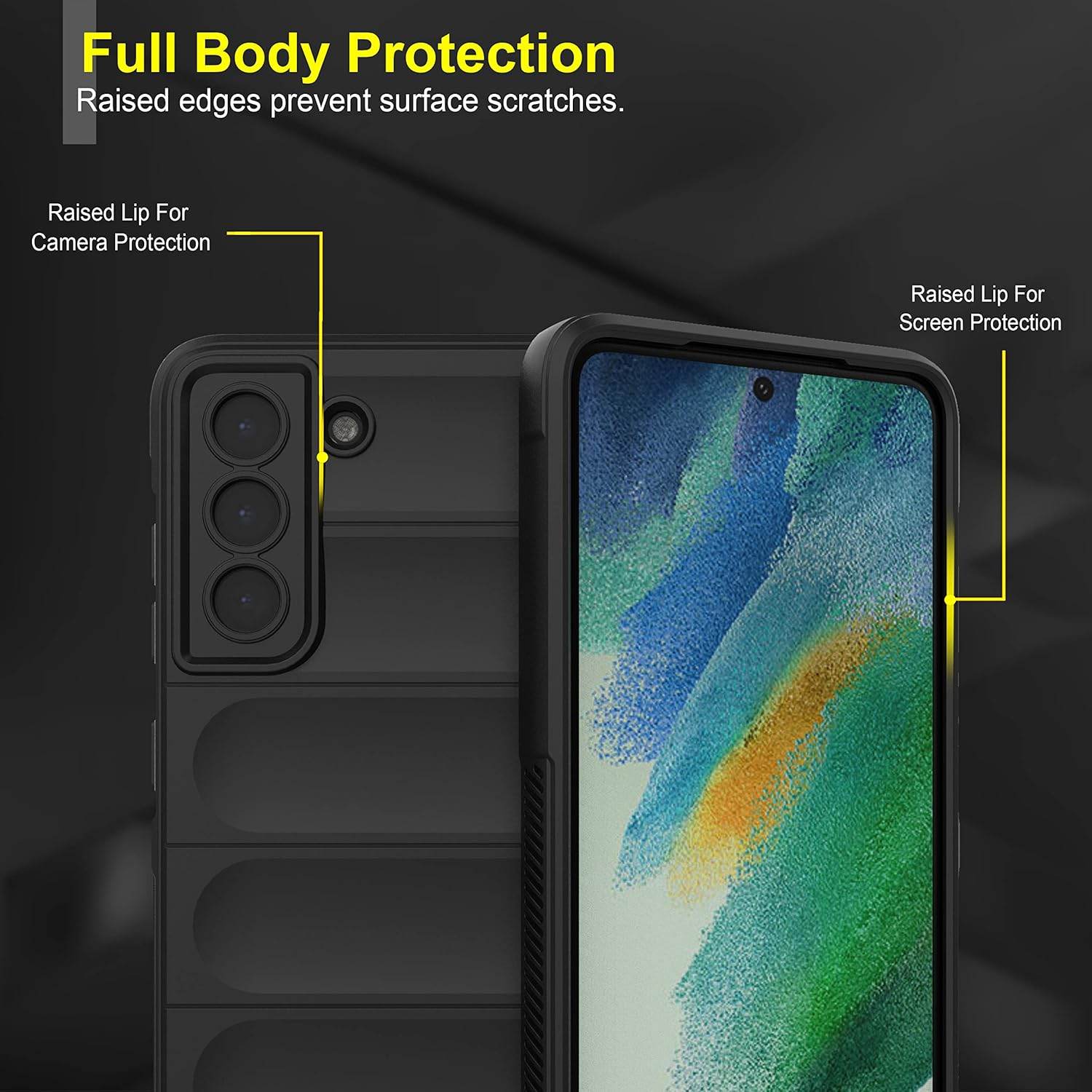 Liquid Air Back Cover Case TPU Compatible with Samsung Galaxy S22 Case Cover-Black - Guleel