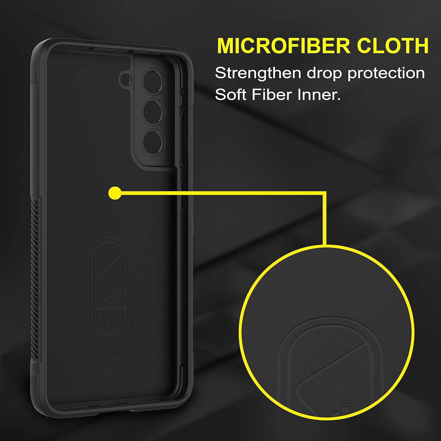 Liquid Air Back Cover Case TPU Compatible with Samsung Galaxy S22 Case Cover-Black - Guleel