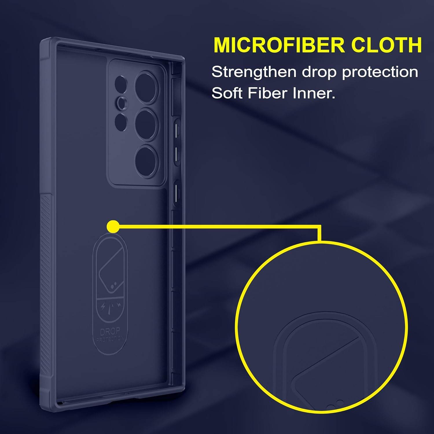 Liquid Air Back Cover Case TPU Compatible with Samsung Galaxy S22 Ultra Case Cover -Blue - Guleel