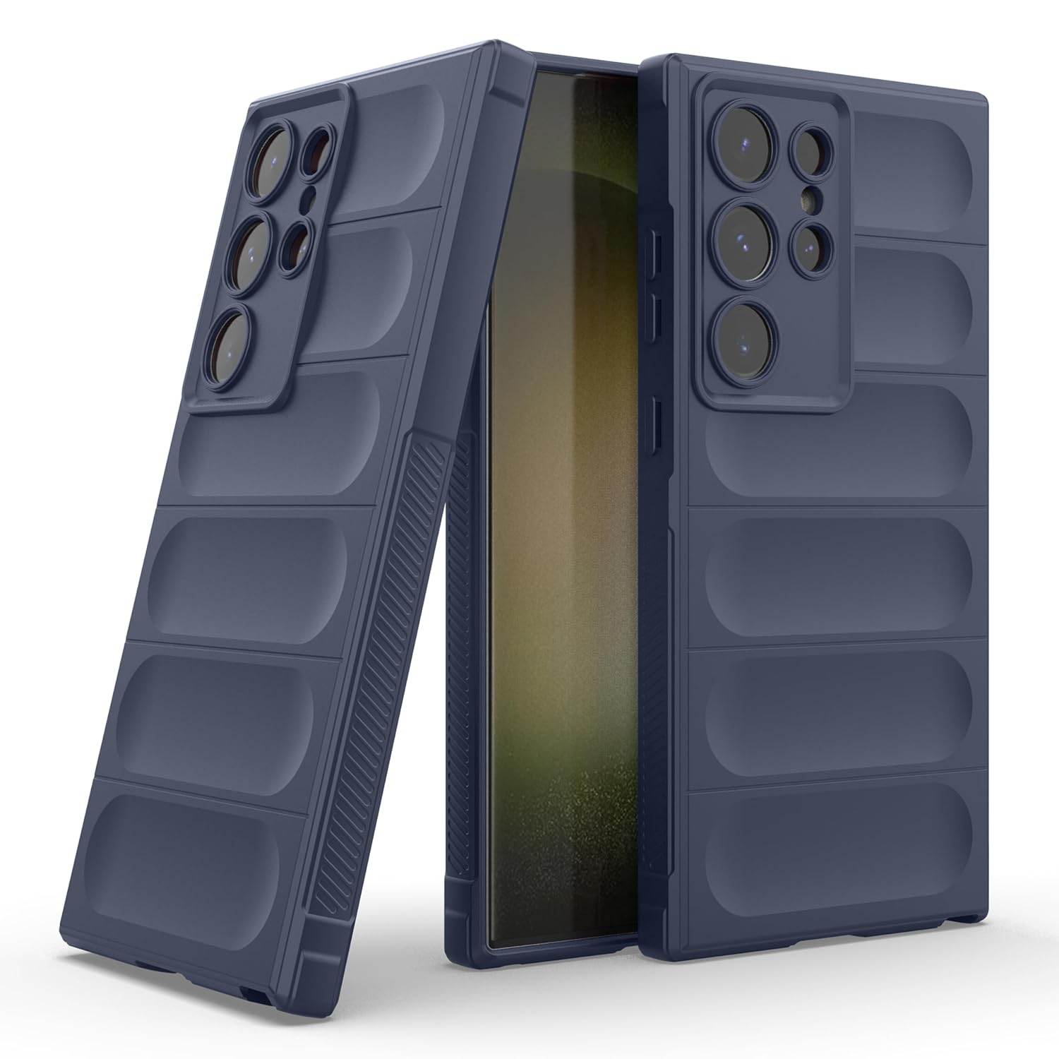 Liquid Air Back Cover Case TPU Compatible with Samsung Galaxy S22 Ultra Case Cover -Blue - Guleel