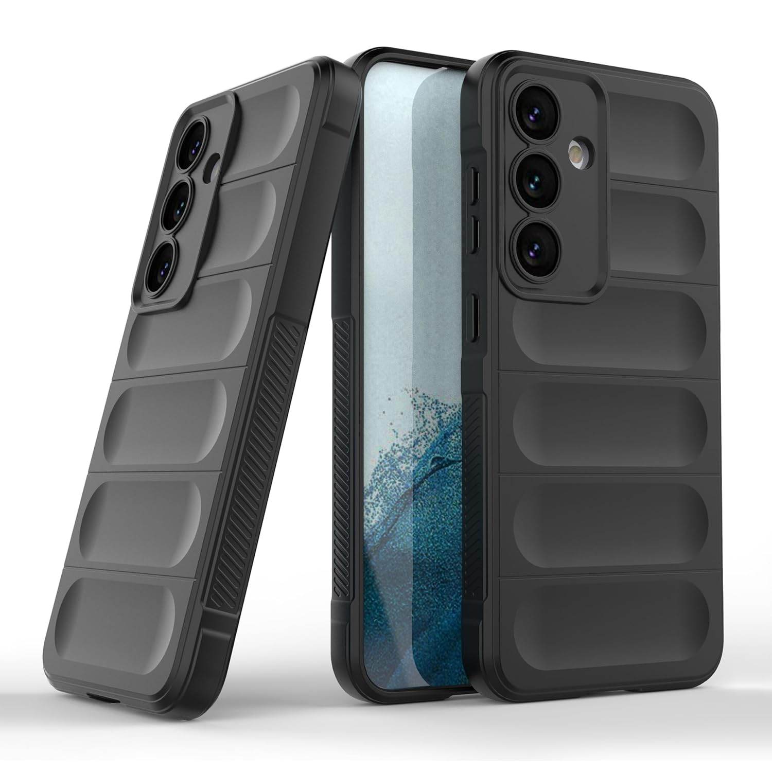 Liquid Air Back Cover Case TPU Compatible with Samsung Galaxy S24 Case Cover -Black - Guleel