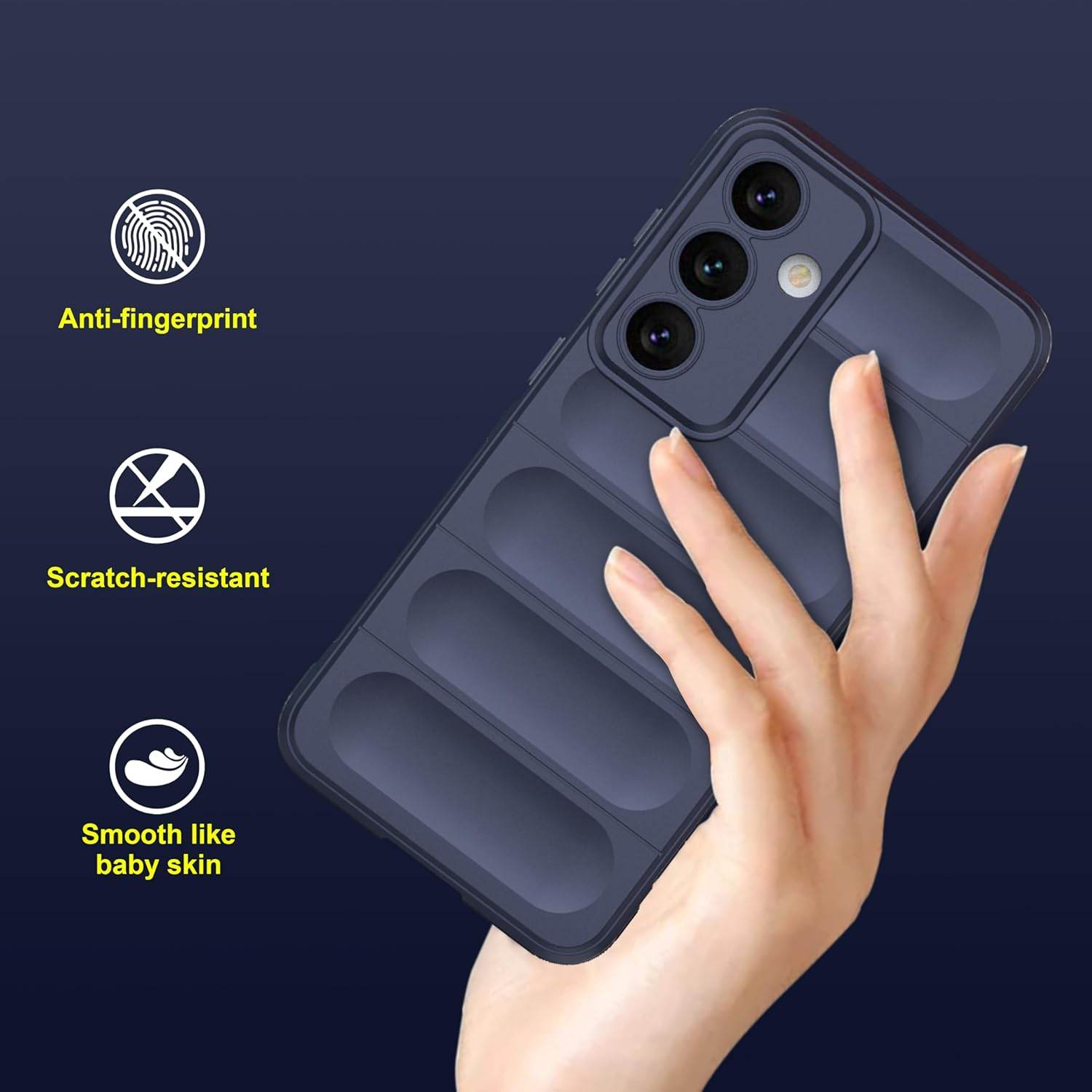 Liquid Air Back Cover Case TPU Compatible with Samsung Galaxy S24 Case Cover -Blue - Guleel