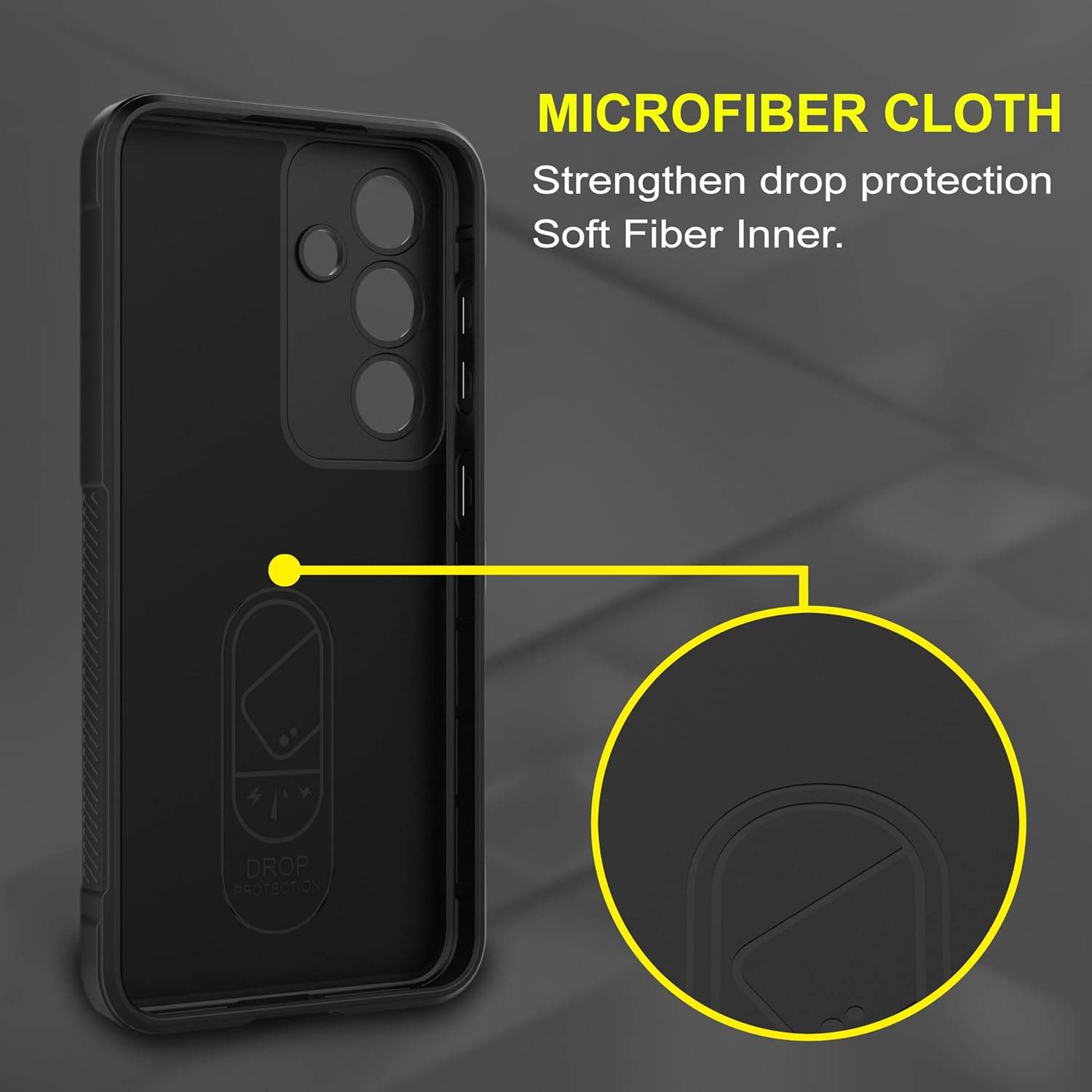 Liquid Air Back Cover Case TPU Compatible with Samsung Galaxy S24 FE Case Cover-Black - Guleel