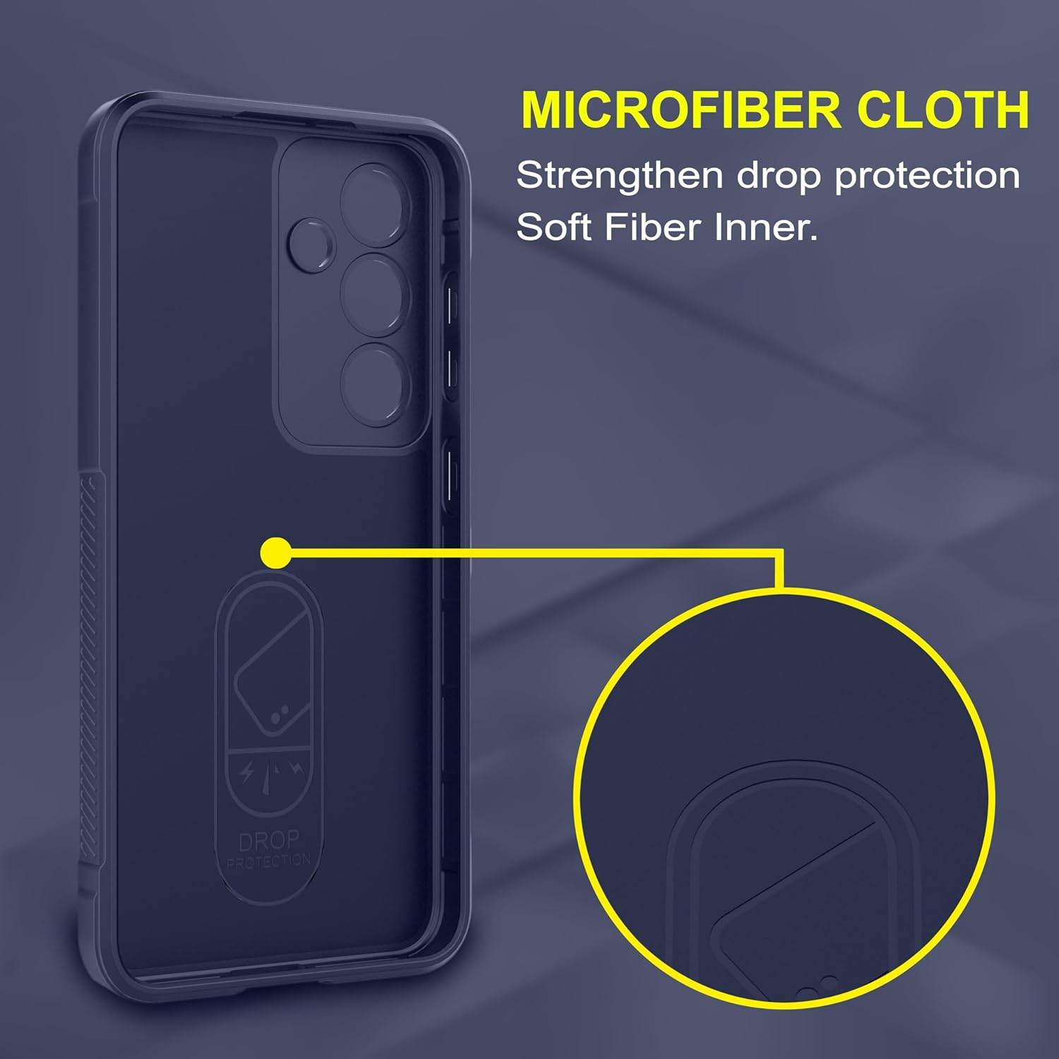 Liquid Air Back Cover Case TPU Compatible with Samsung Galaxy S24 FE Case Cover-Blue - Guleel