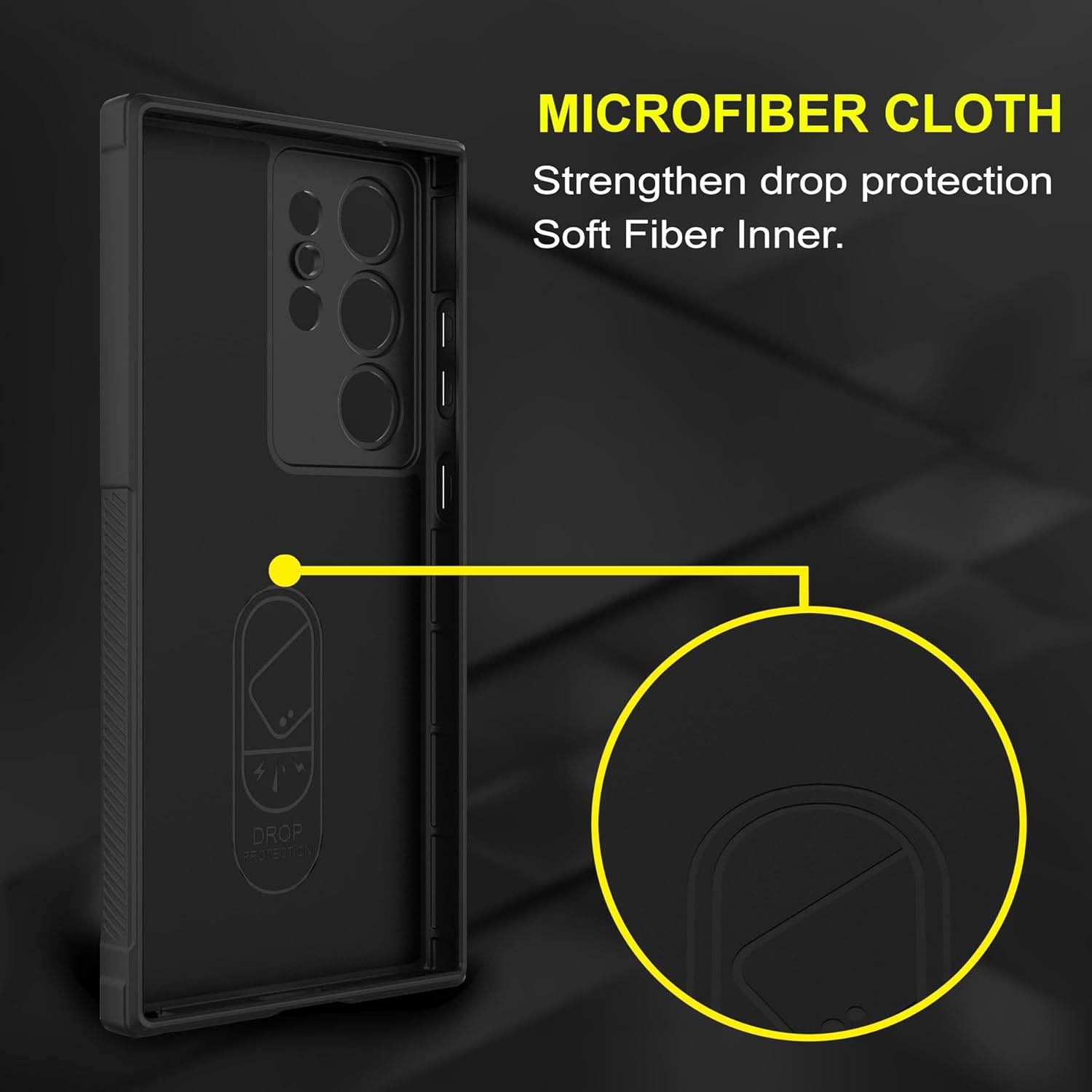 Liquid Air Back Cover Case TPU Case Cover -Black - Guleel