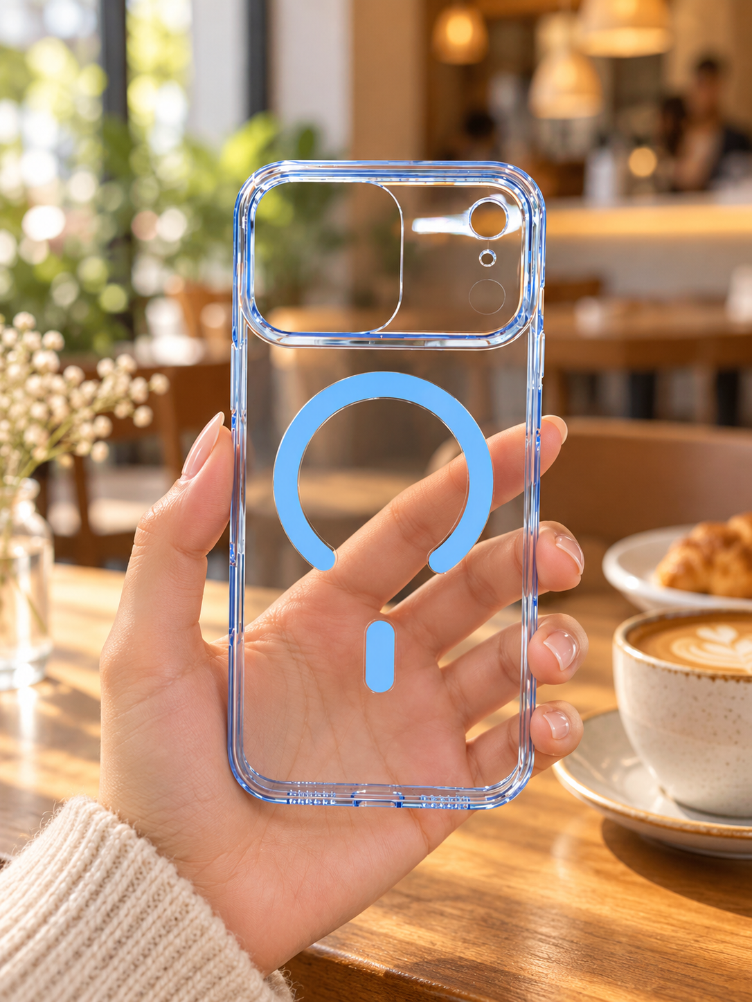 Premium Shockproof Magsafe Transparent Back Cover