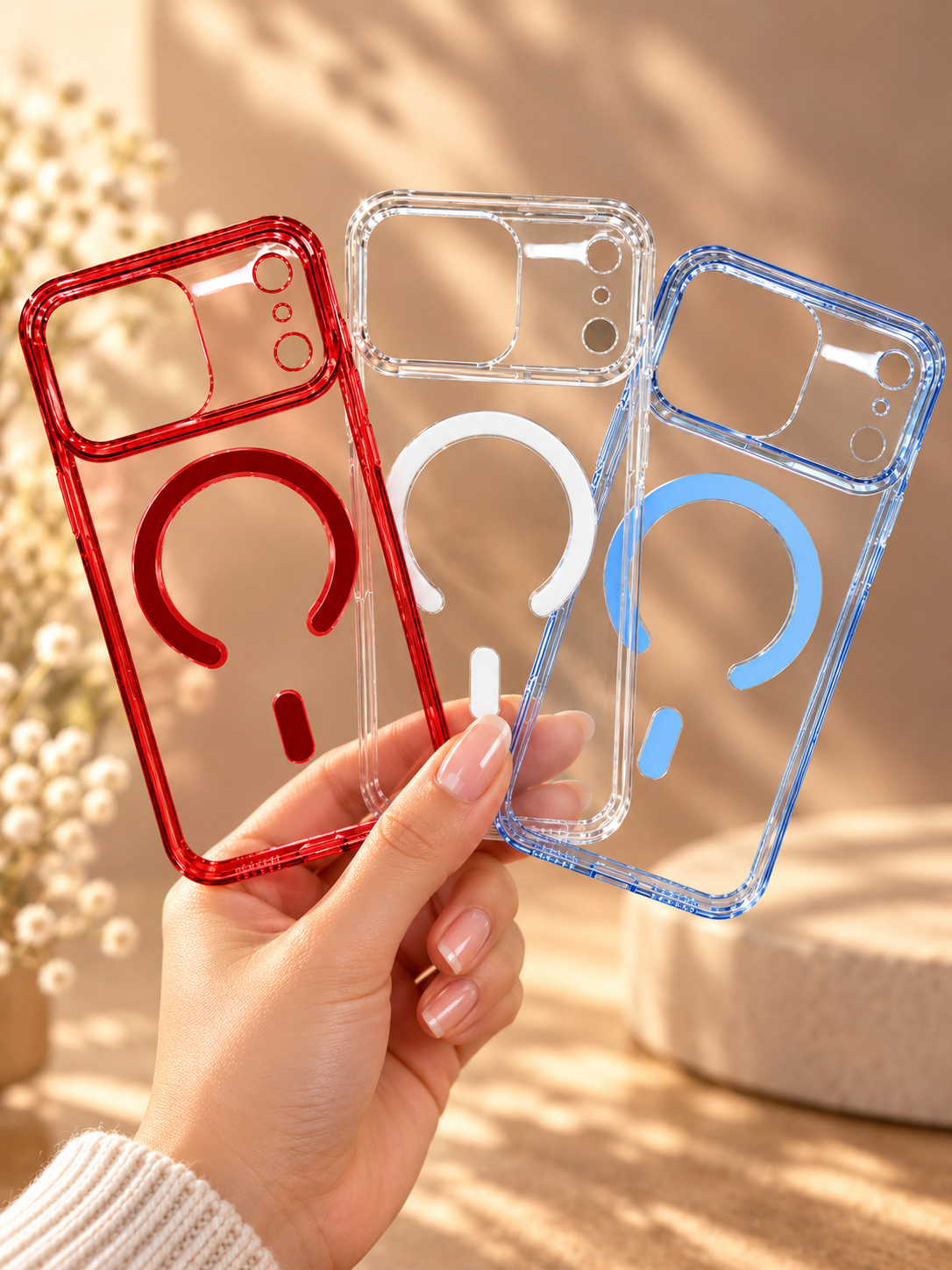 Premium Shockproof Magsafe Transparent Back Cover