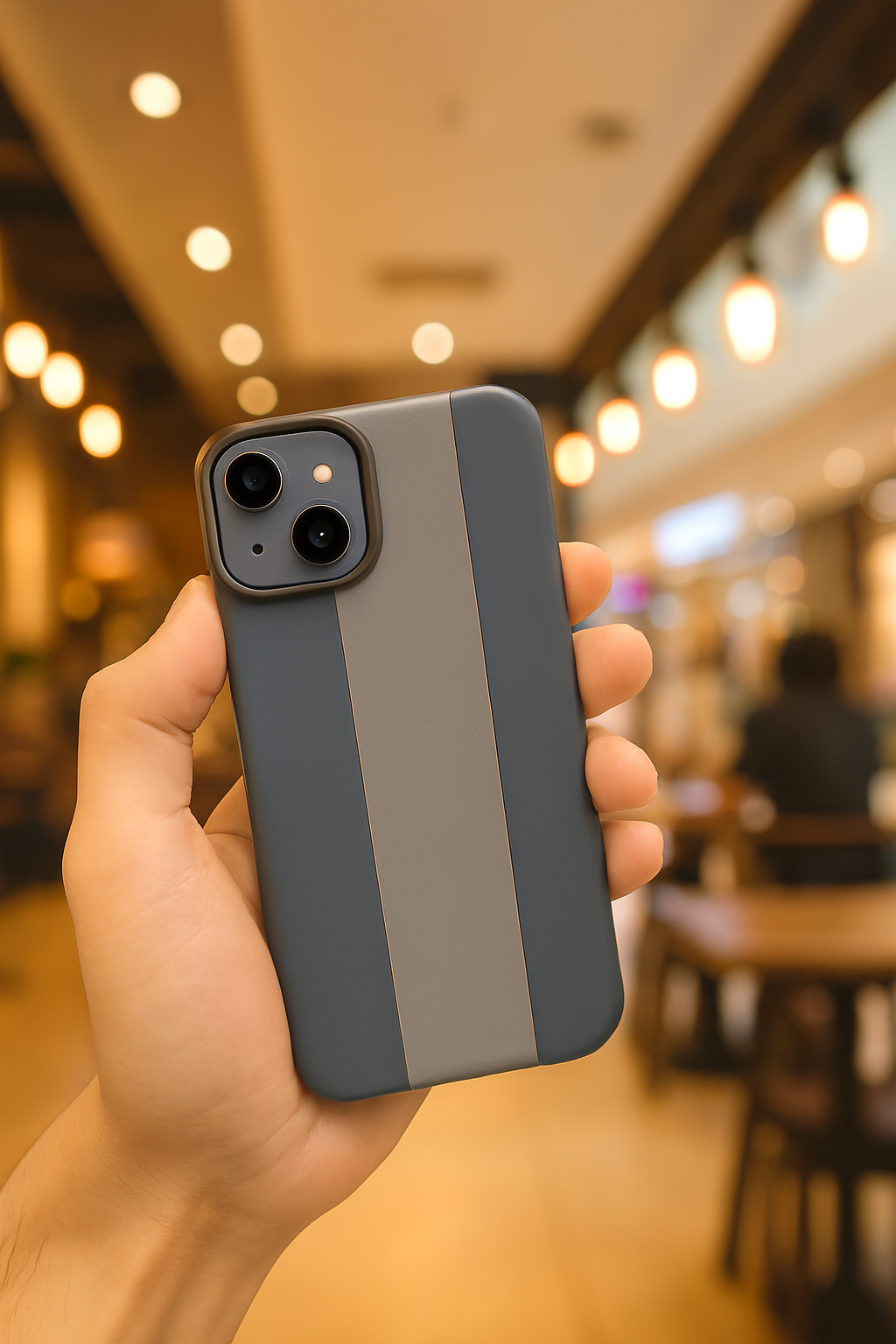 Premium Shockproof Hard Back Case Cover - Grey