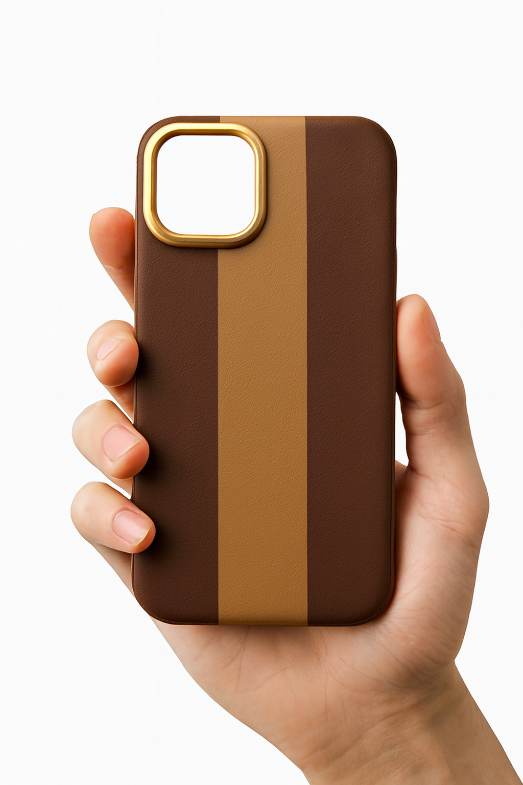 Premium Shockproof Hard Back Case Cover - Brown