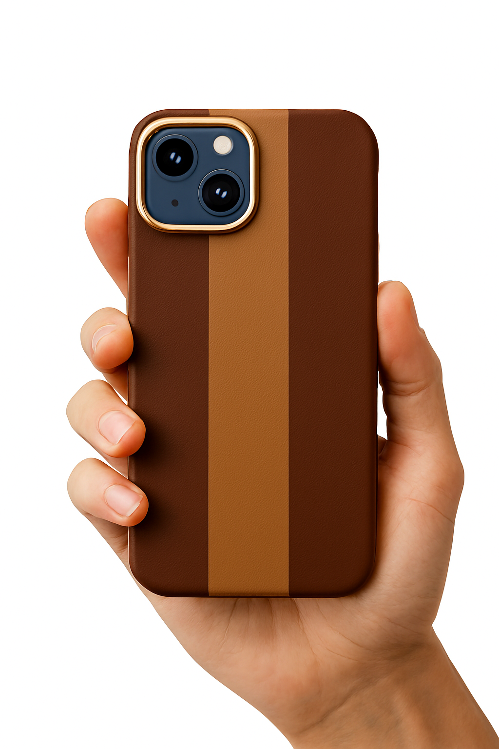 Premium Shockproof Hard Back Case Cover - Brown