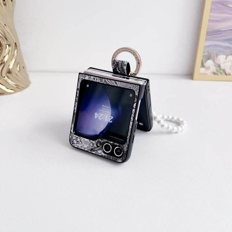 Premium Leather Finish with Pearls Chain Case - Guleel