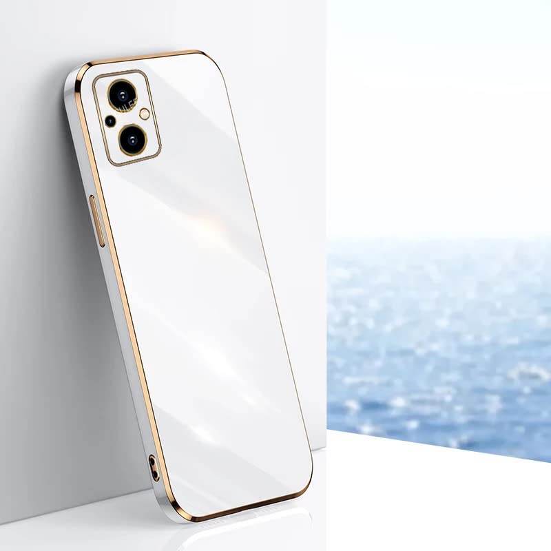 Oppo F21 Pro 5G Premium Silicon Case Cover - White - Guleel