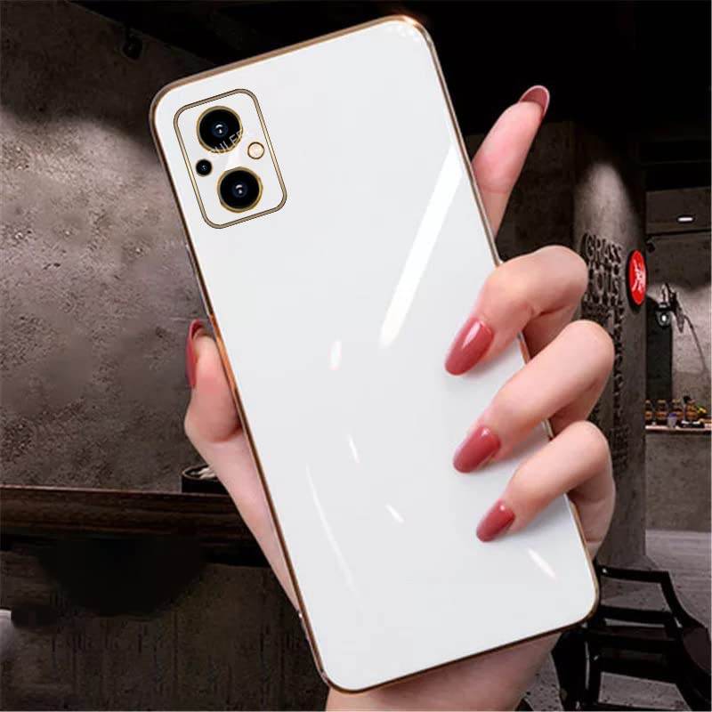 Oppo F21 Pro 5G Premium Silicon Case Cover - White - Guleel