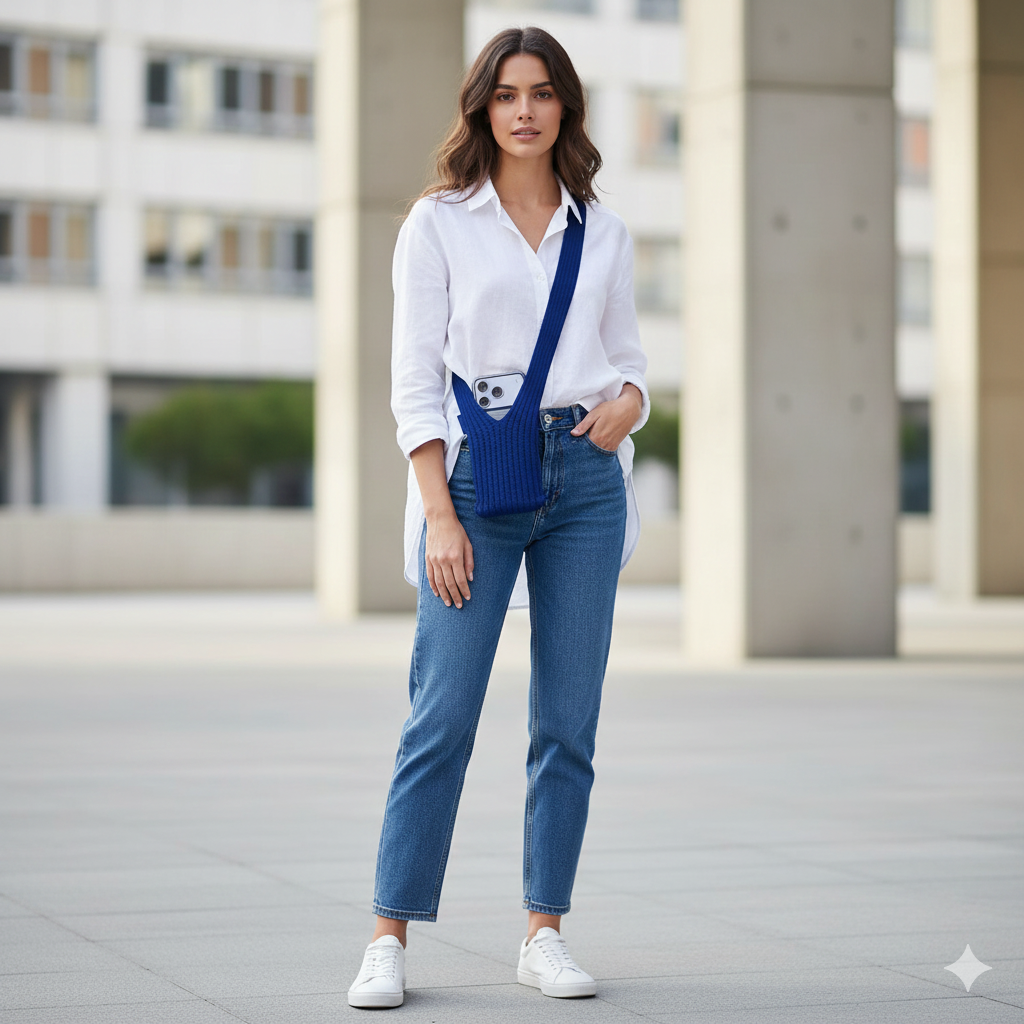 Phone Pocket Knitted Pouch Cover Suitable for All Phones