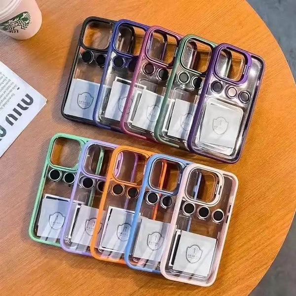 Premium Camera Lens Protector with Metal Frame Holder Transparent Case with FREE Lens - Guleel