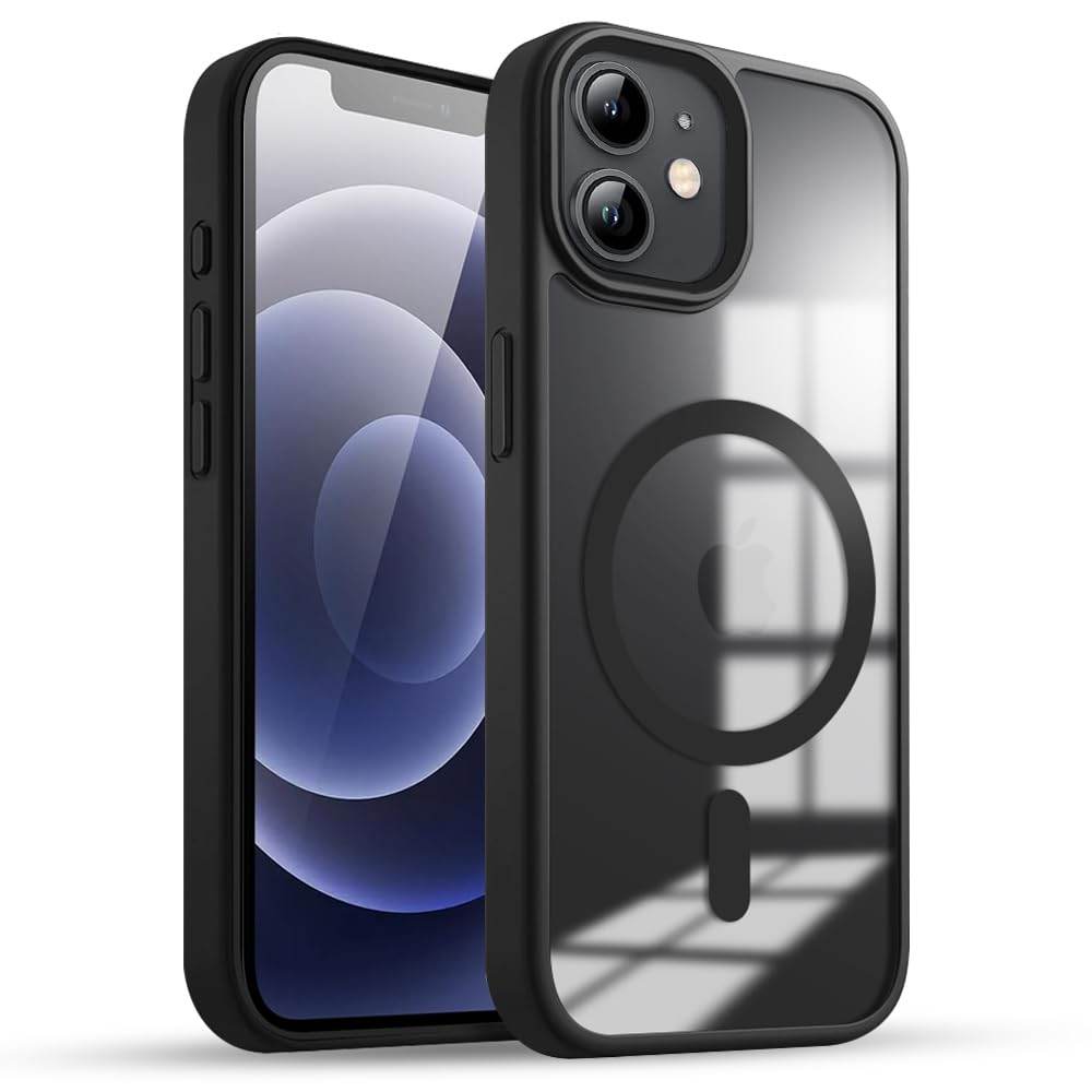 iPhone 11 Premium MagSafe Shockproof Back Case Cover - Black - Guleel