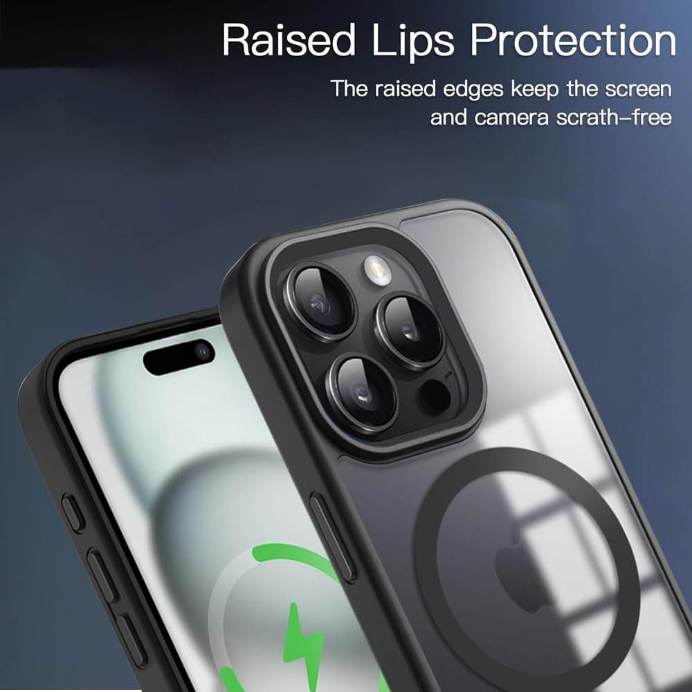 iPhone 11 Pro Max Premium MagSafe Shockproof Back Case Cover - Black - Guleel