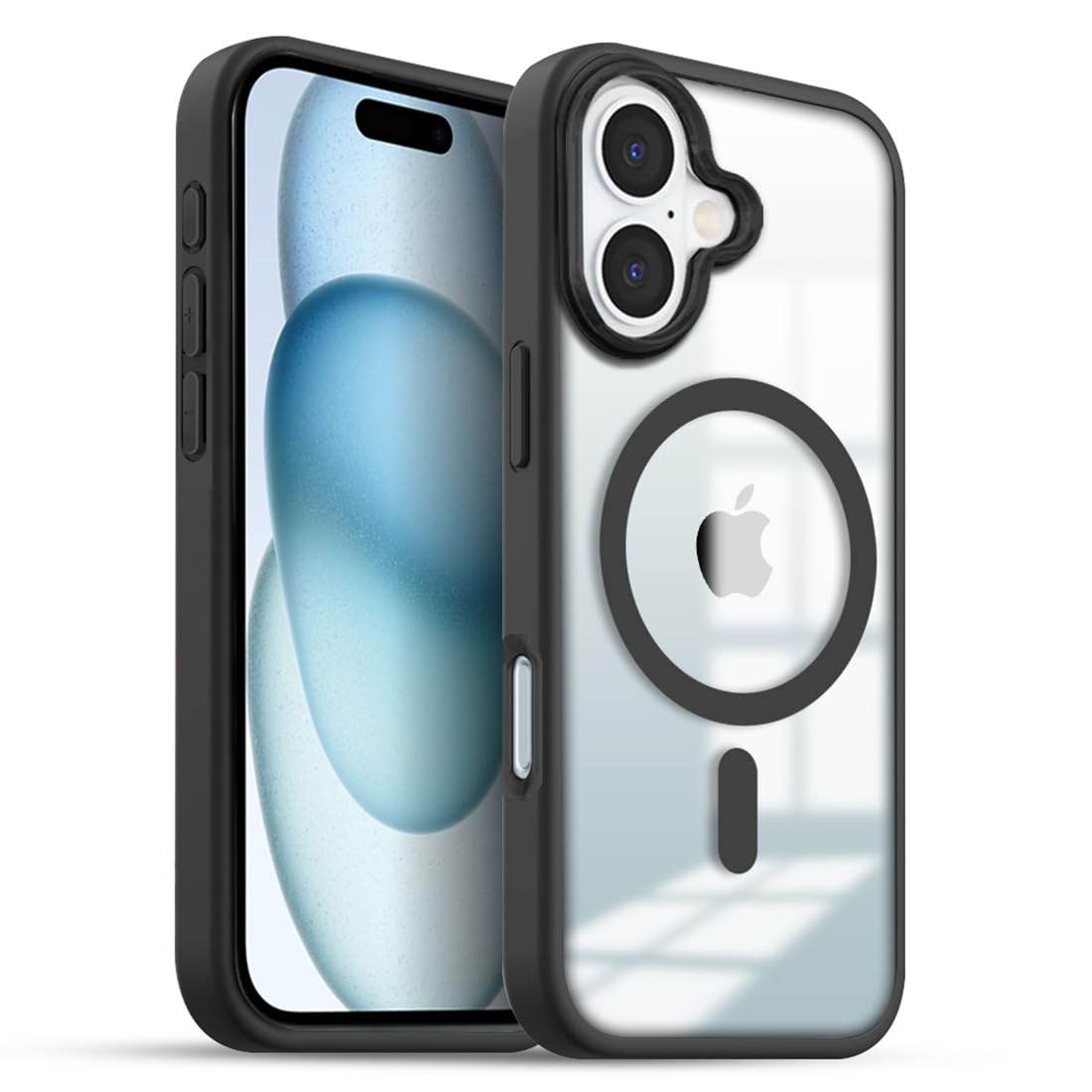 Premium MagSafe Shockproof Back Case Cover - Black