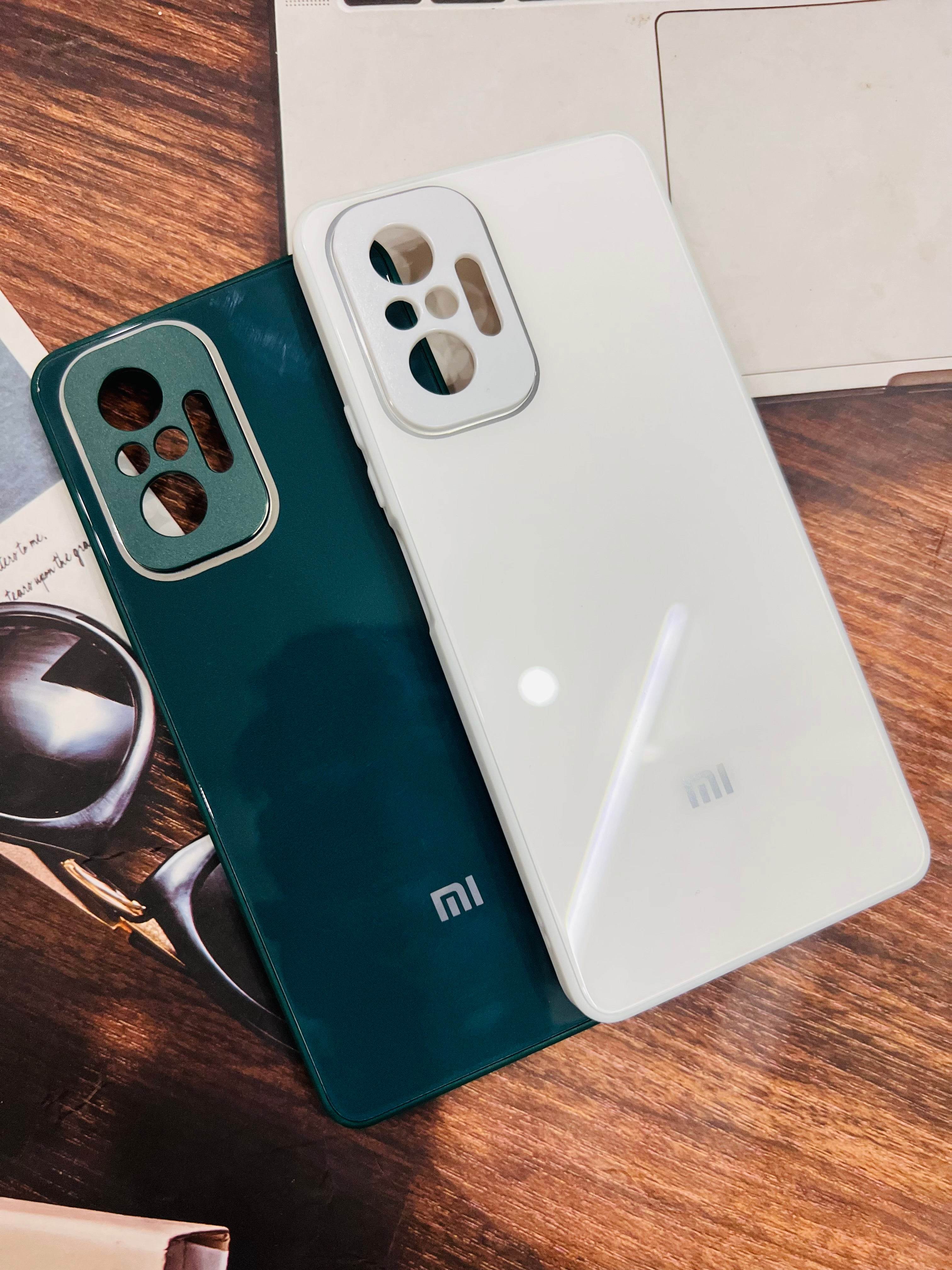 Redmi Note 10 Pro / Note 10 Pro max Premium shockproof Glass Case Cover - Lite Blue - Guleel