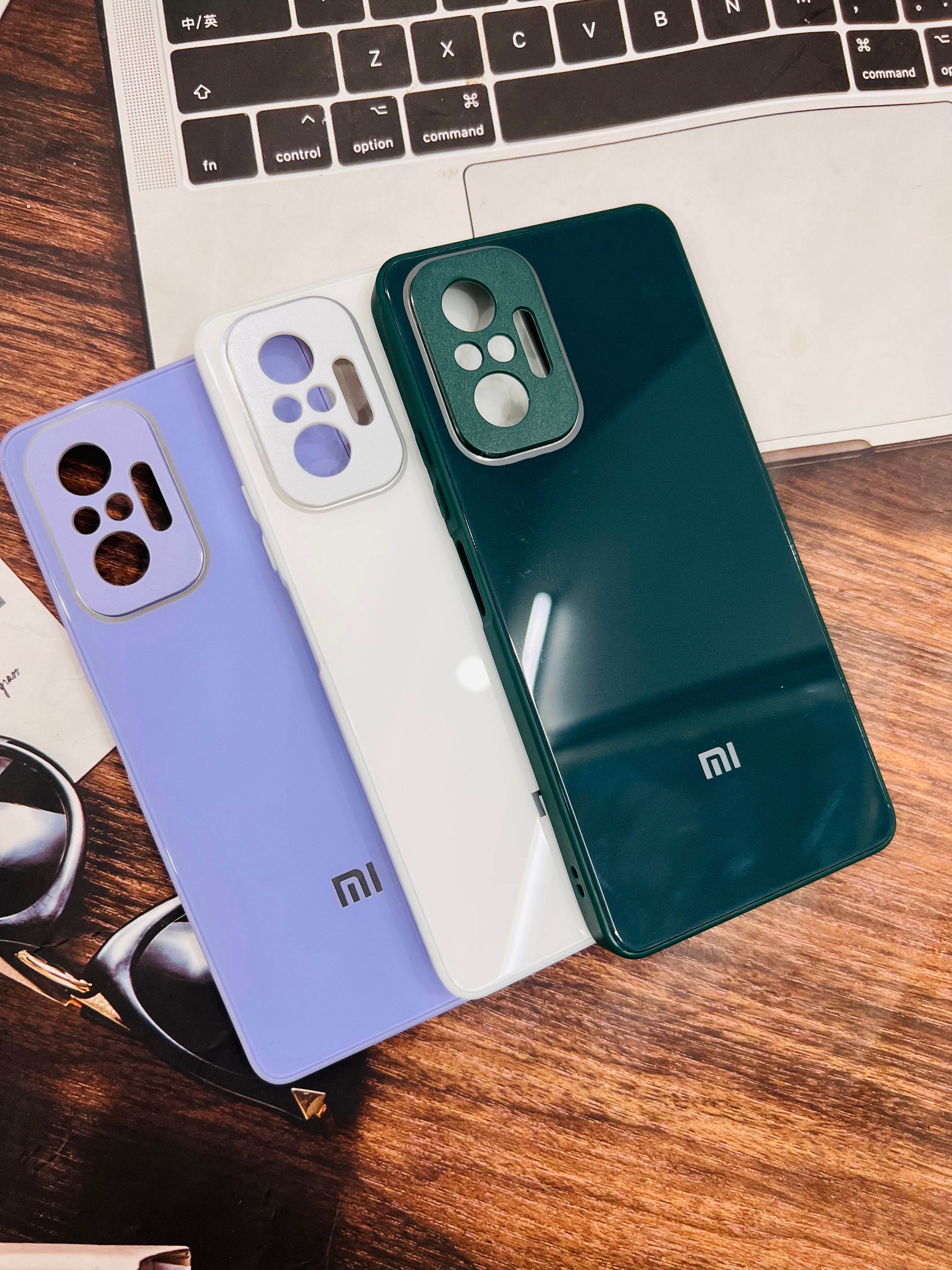 Redmi Note 10 Pro / Note 10 Pro max Premium shockproof Glass Case Cover - White - Guleel