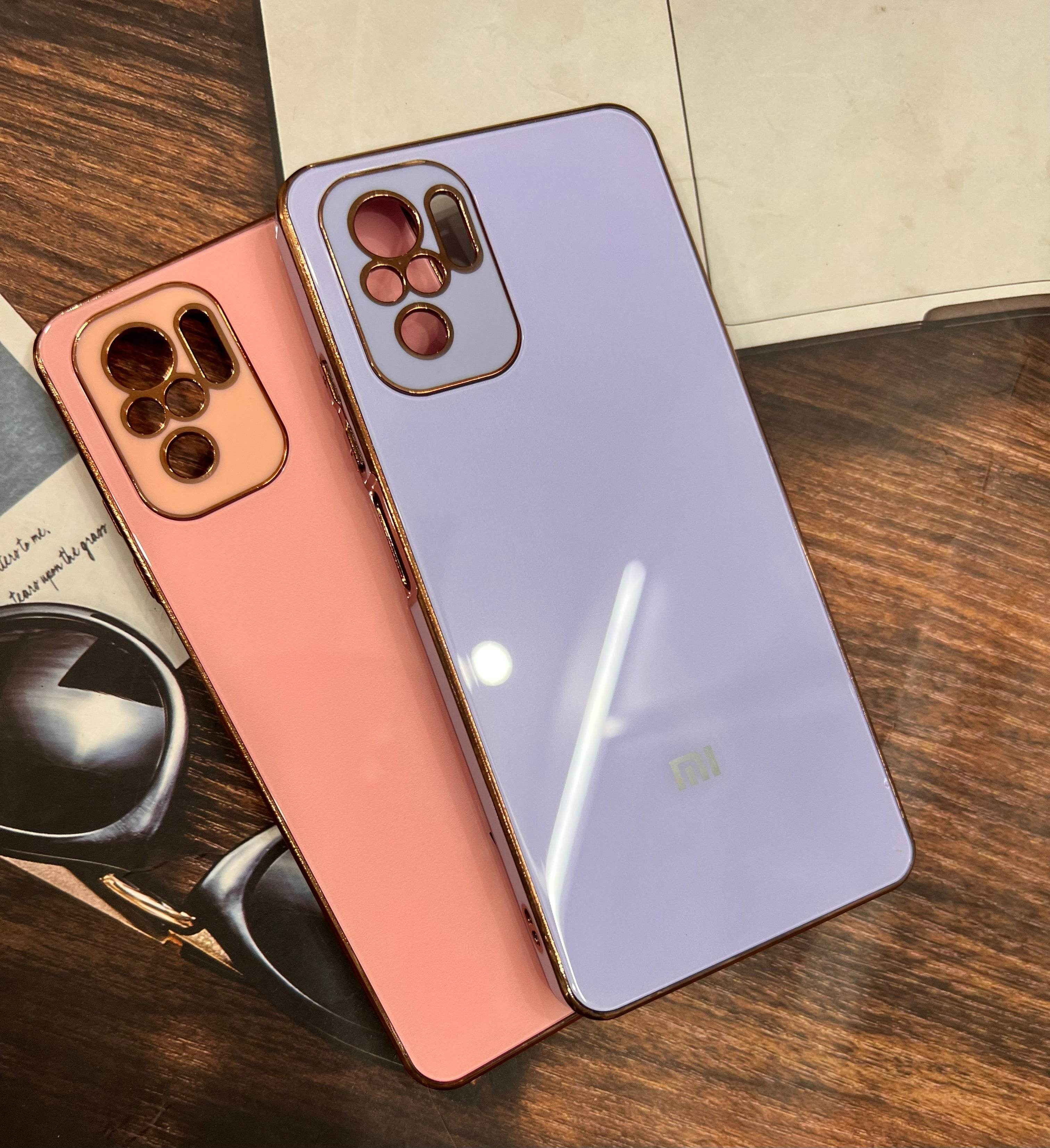 Redmi Note 10s / Note 10 5G Premium shockproof Glass Case Cover - Light Blue - Guleel