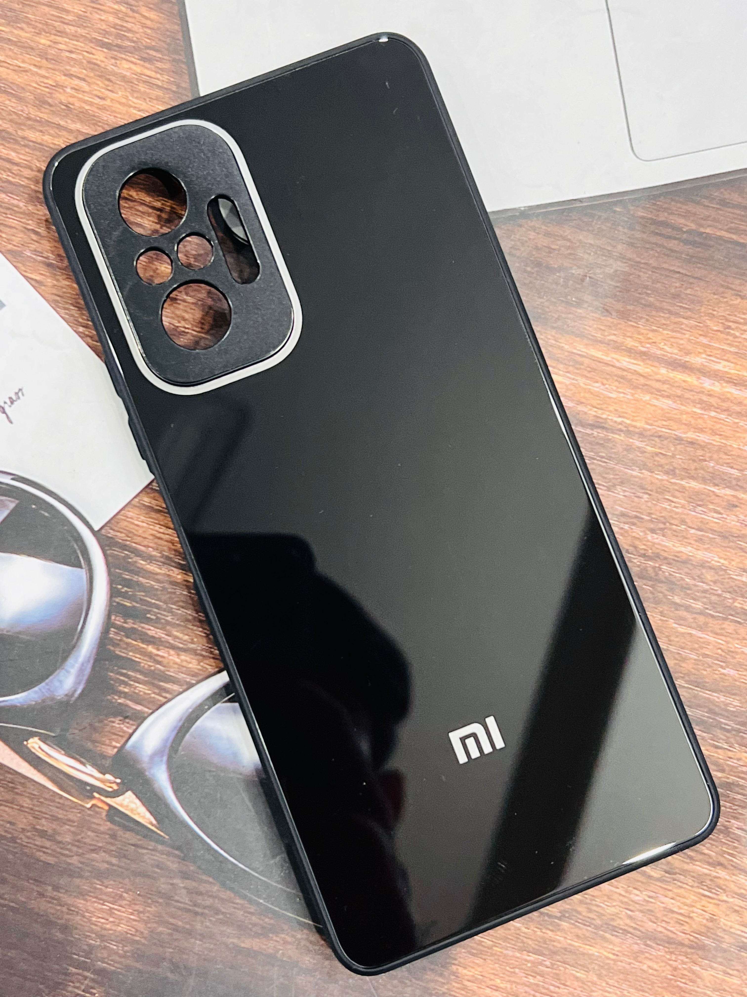 Redmi Note 10 Pro / Note 10 Pro Max 5G Premium shockproof Glass Case Cover - Black - Guleel