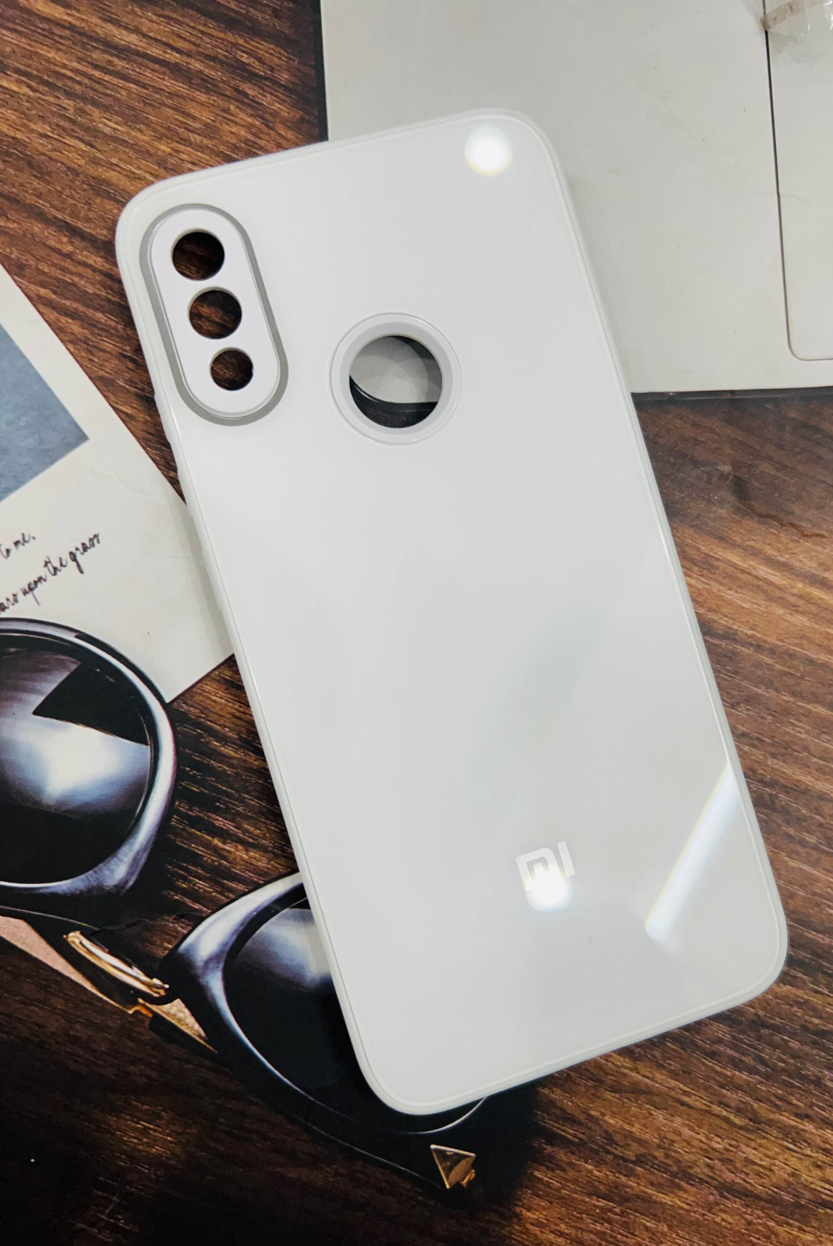Redmi Note Note 7 / Note 7 Pro / Note 7s Premium shockproof Glass Case Cover - White - Guleel