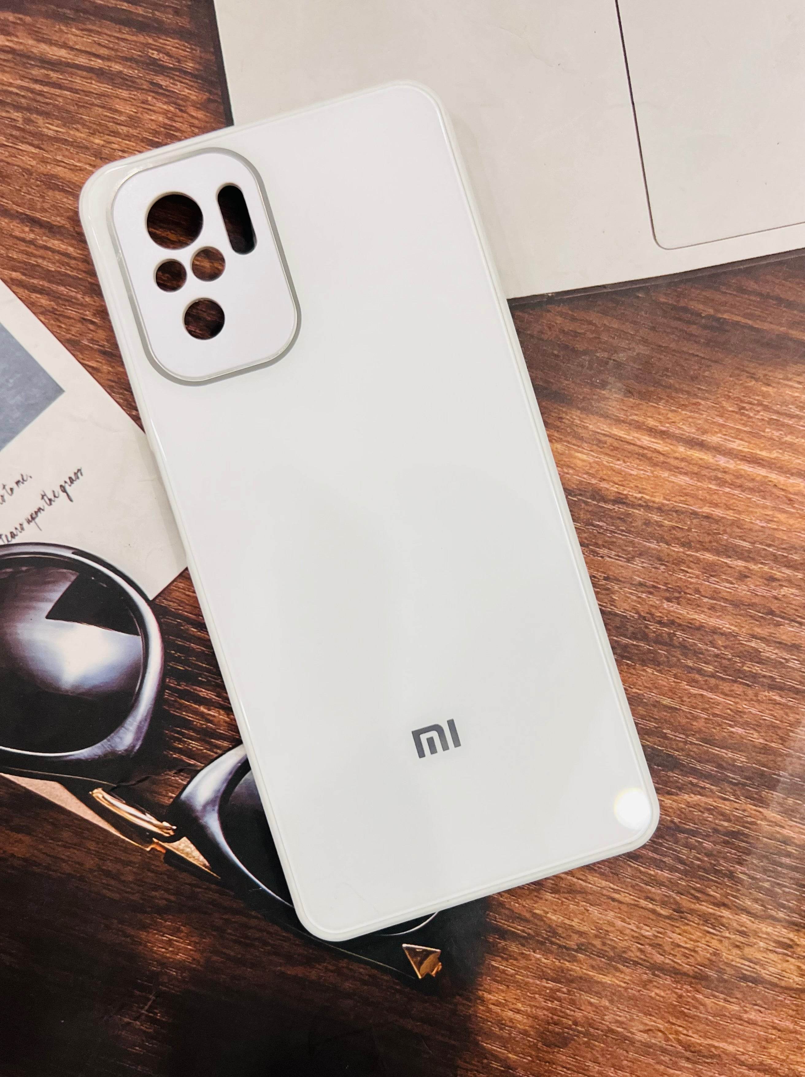 Xiaomi Redmi Note 10 / Note 10s Premium Shockproof Glass Case Cover - White - Guleel