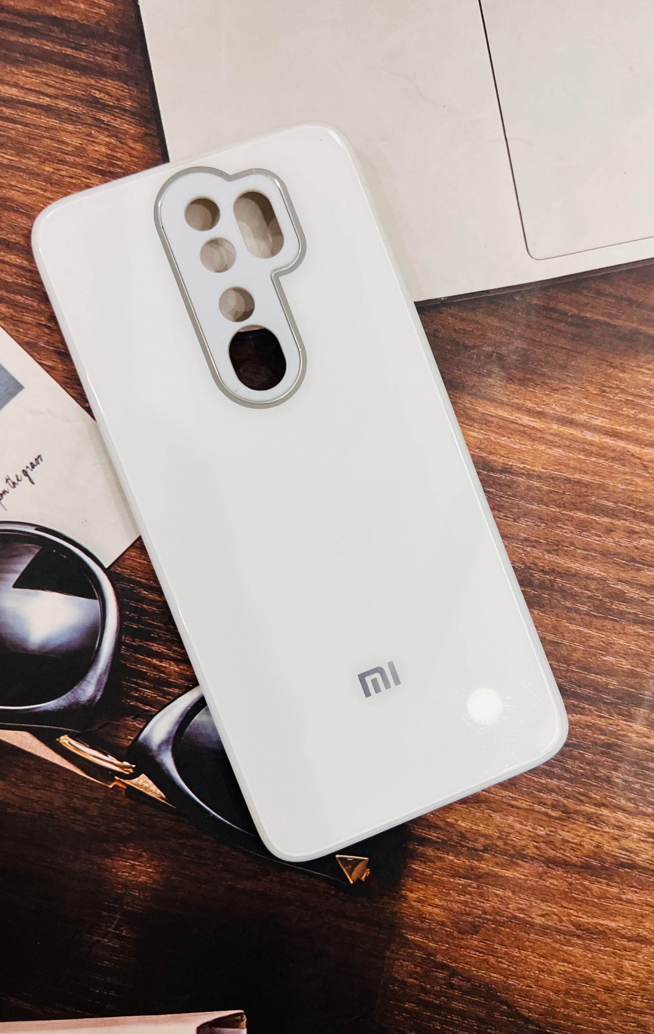 Xiaomi Redmi Note 8 Pro Premium Shockproof Glass Case Cover - White - Guleel