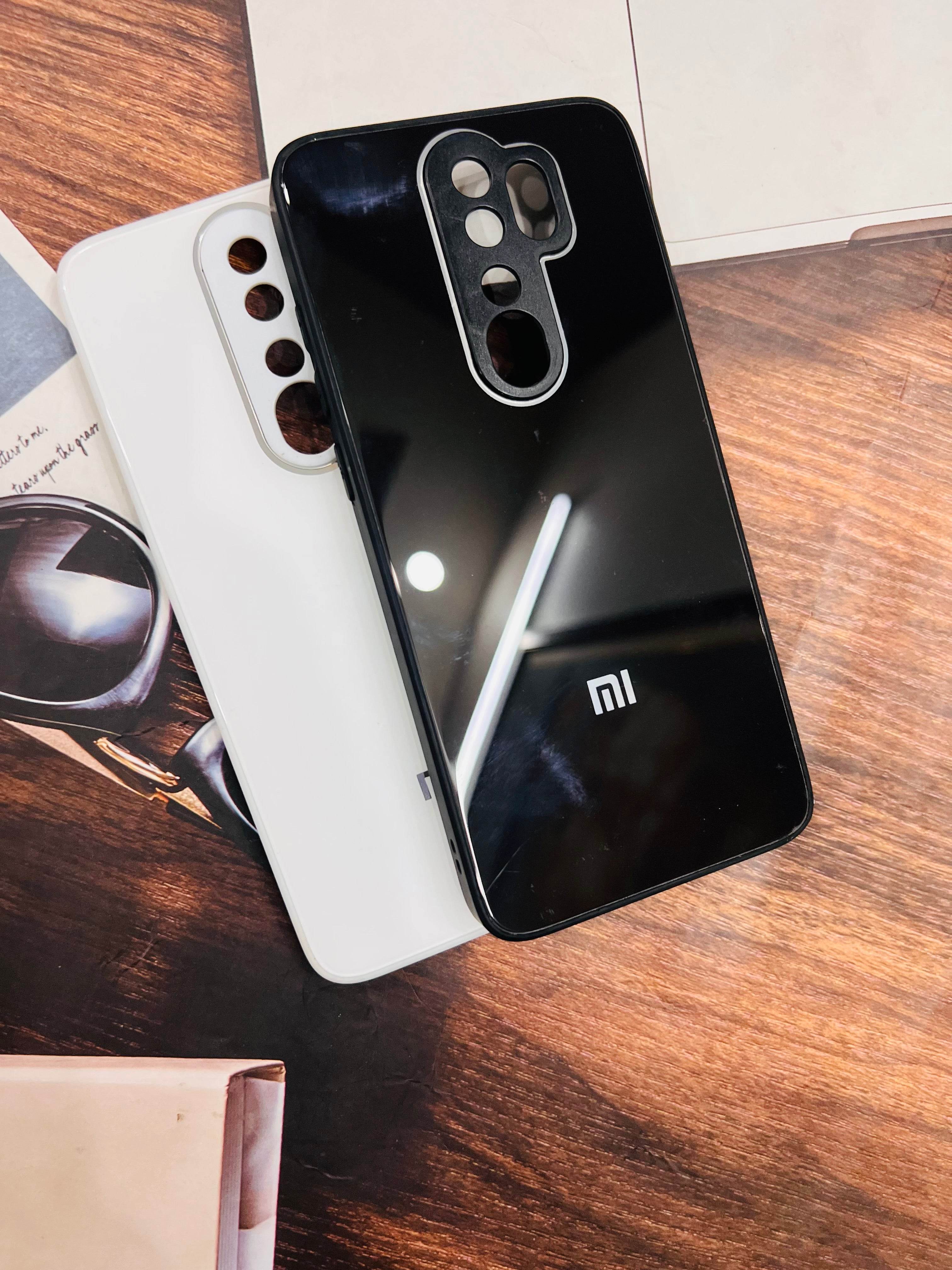 Xiaomi Redmi Note 8 Pro Premium Shockproof Glass Case Cover - Black - Guleel