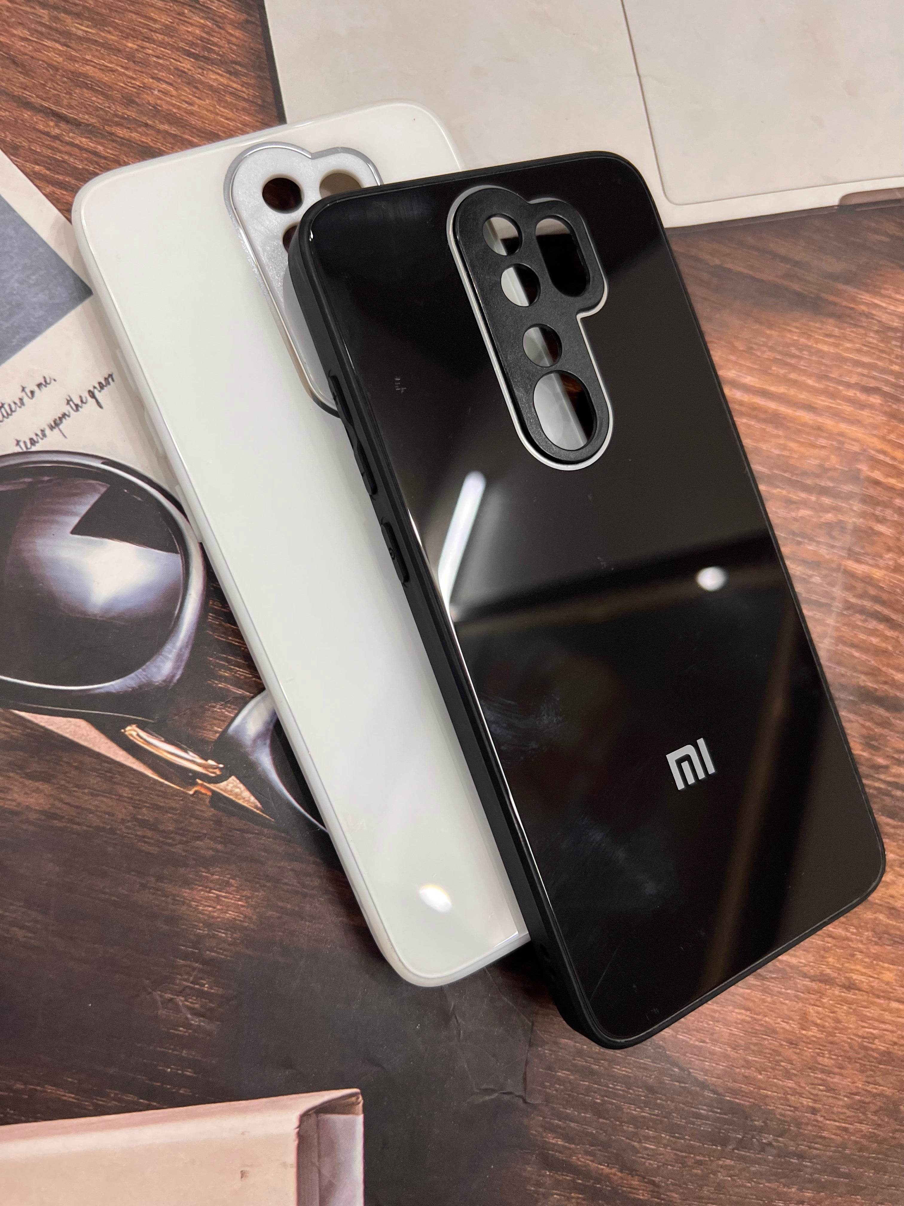 Xiaomi Redmi Note 8 Pro Premium Shockproof Glass Case Cover - Black - Guleel