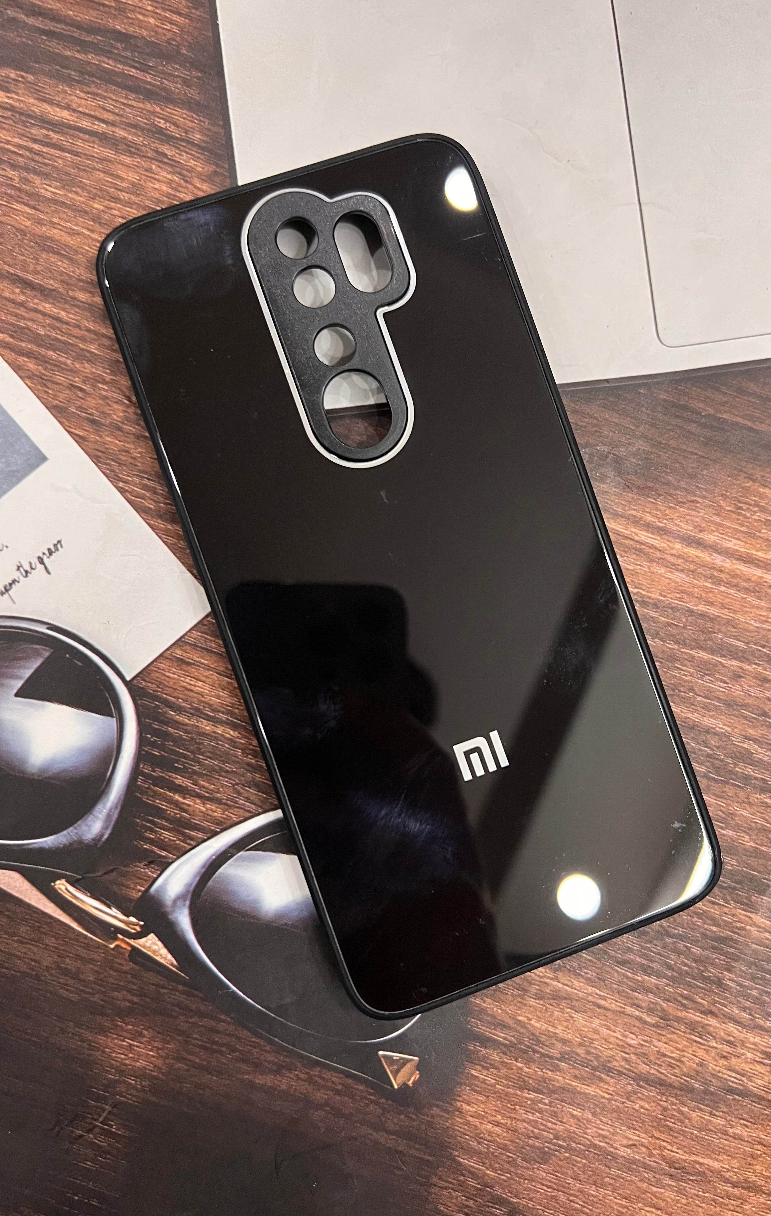 Xiaomi Redmi Note 8 Pro Premium Shockproof Glass Case Cover - Black - Guleel