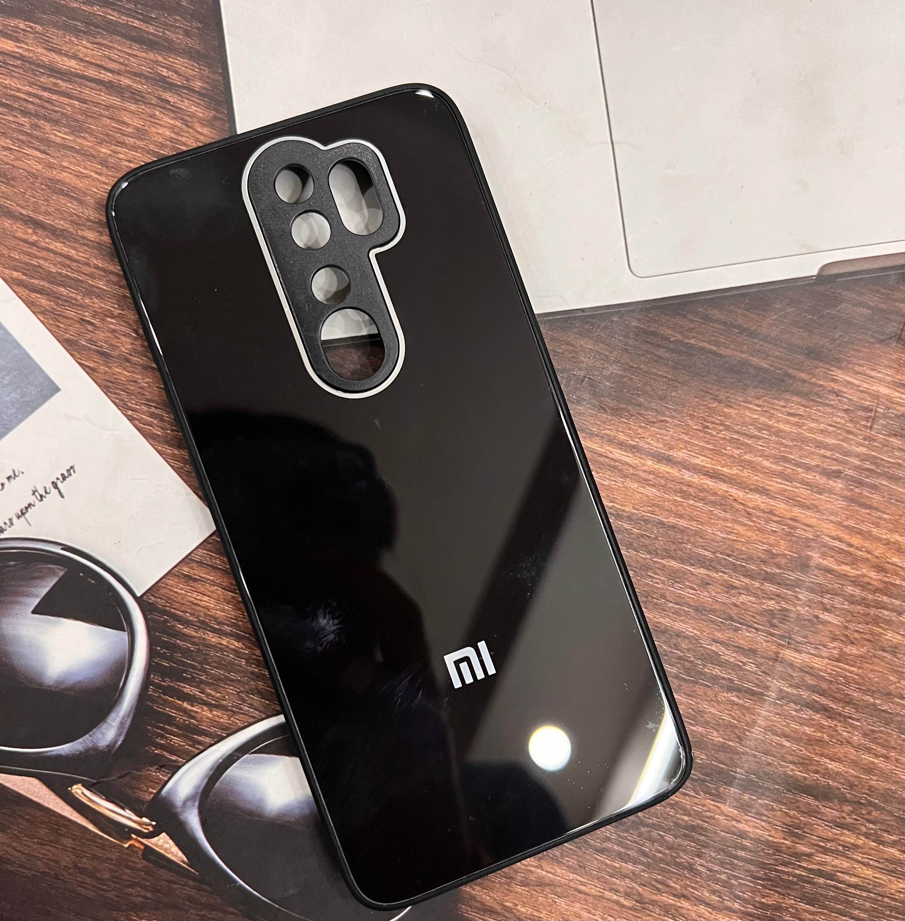 Xiaomi Redmi Note 8 Pro Premium Shockproof Glass Case Cover - Black - Guleel