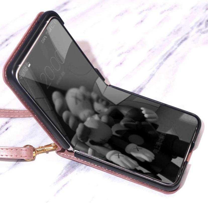 Samsung Galaxy Z Flip 3 Premium Flowers Engraving Scratch Resistant Case - Lavender - Guleel