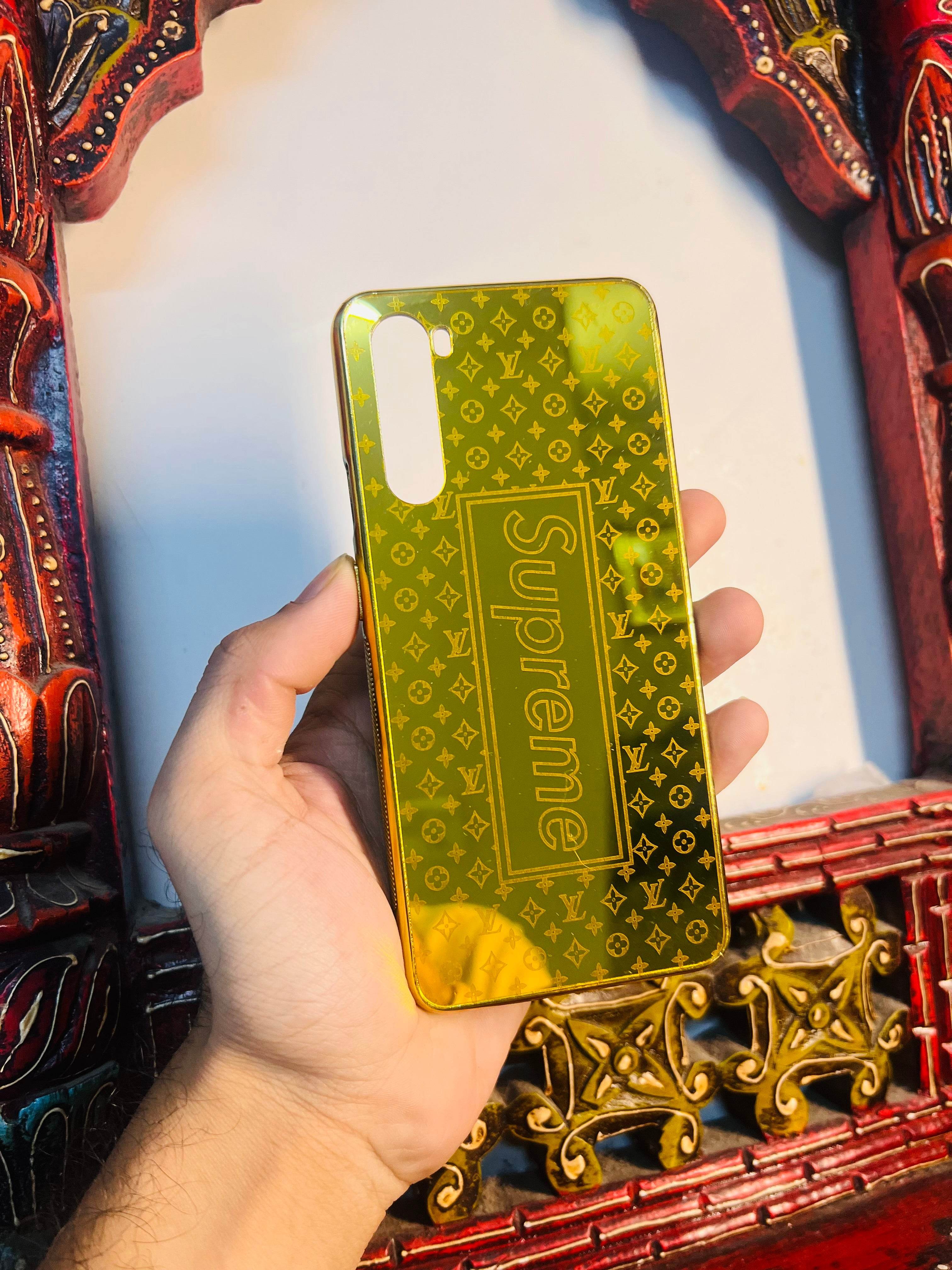 OnePlus Nord Gold Plated Back Case Cover - Supreme LV Mix - Guleel