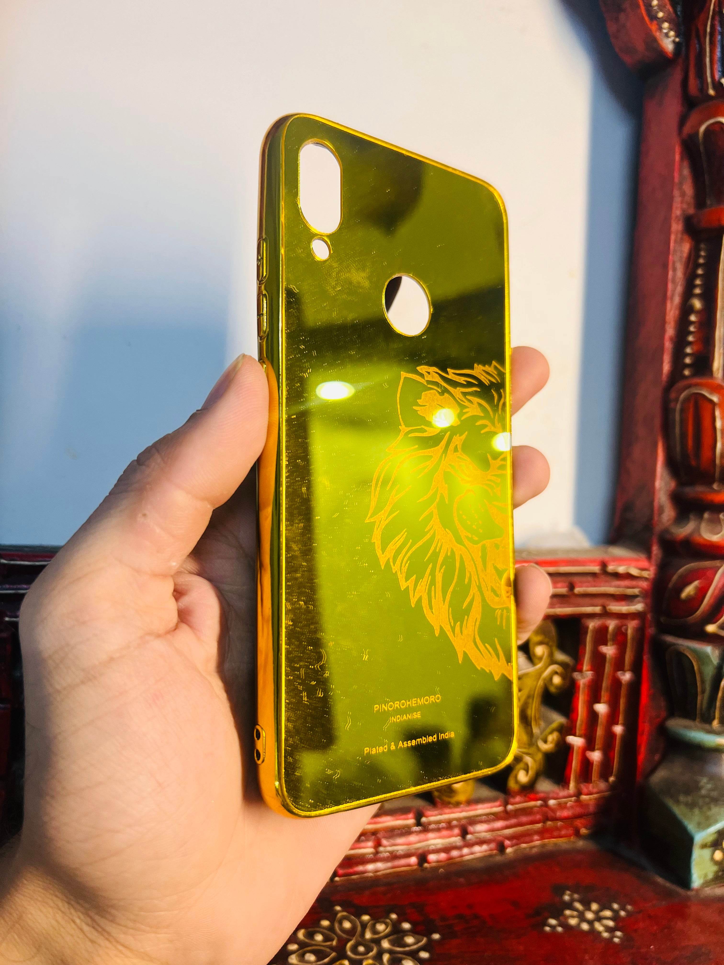Premium Gold Plated Back Case Cover - Lion Right - Guleel