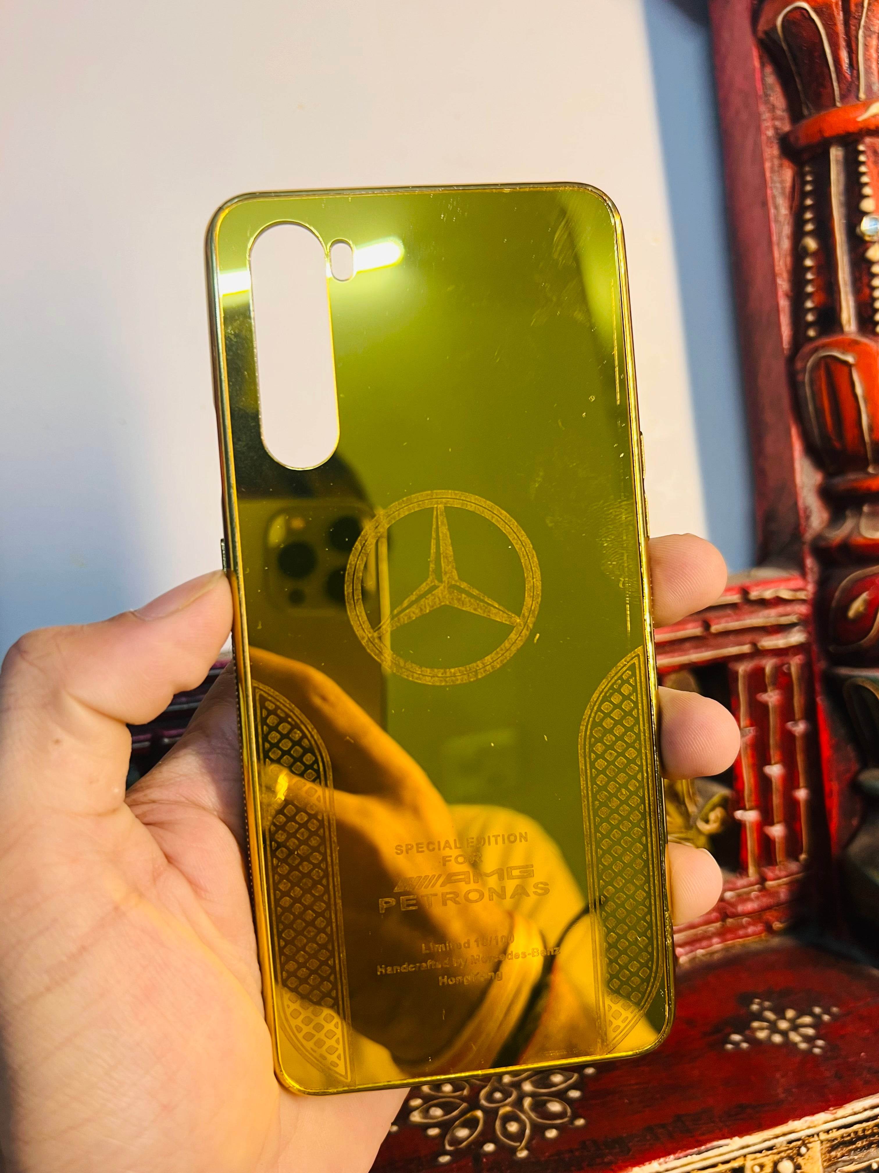 OnePlus Nord Gold Plated Back Case Cover - Special Edition - Guleel