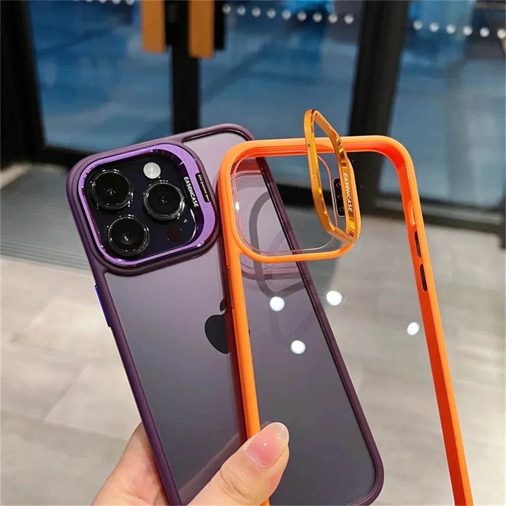 Premium Camera Lens Protector with Metal Frame Holder Transparent Case with FREE Lens - Guleel