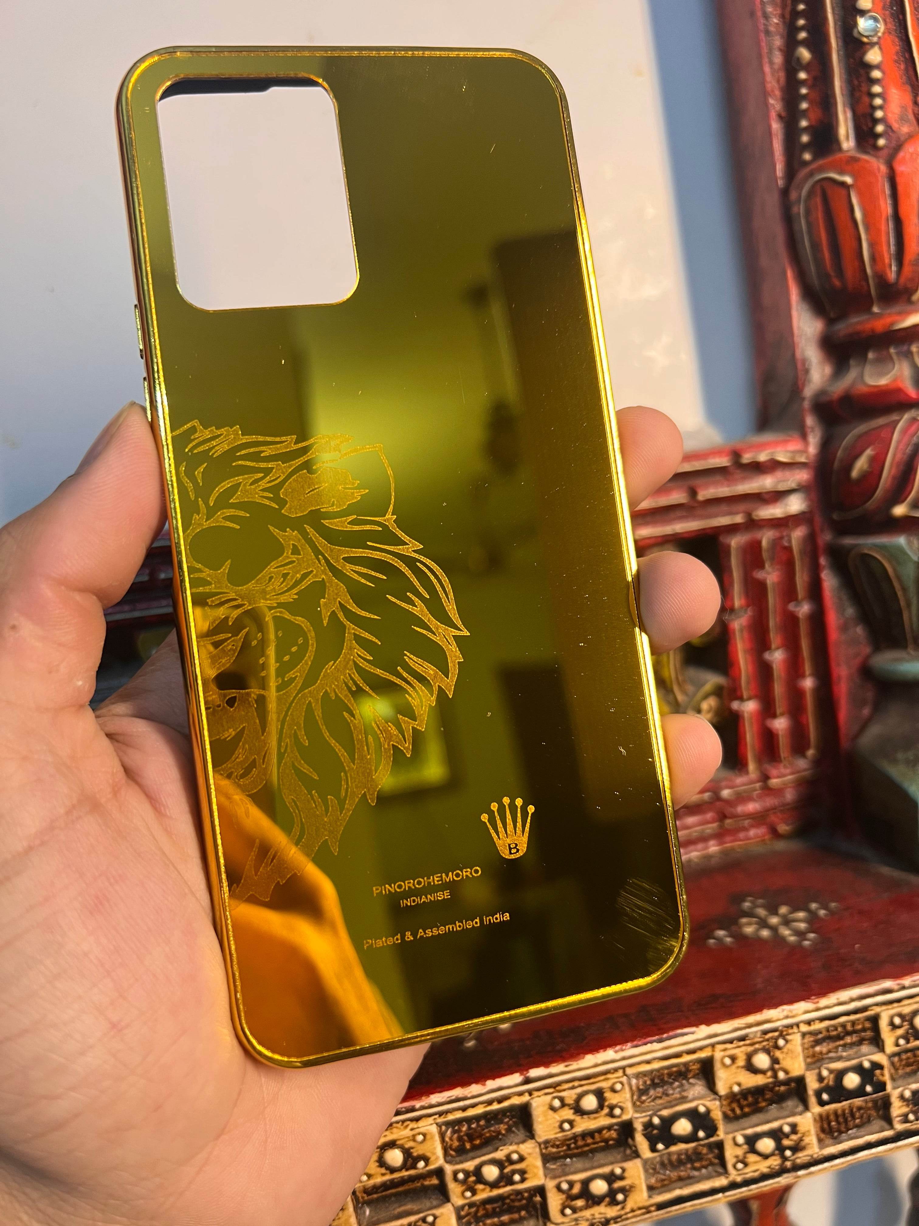 Premium Gold Plated Back Case Cover - Lion Left - Guleel