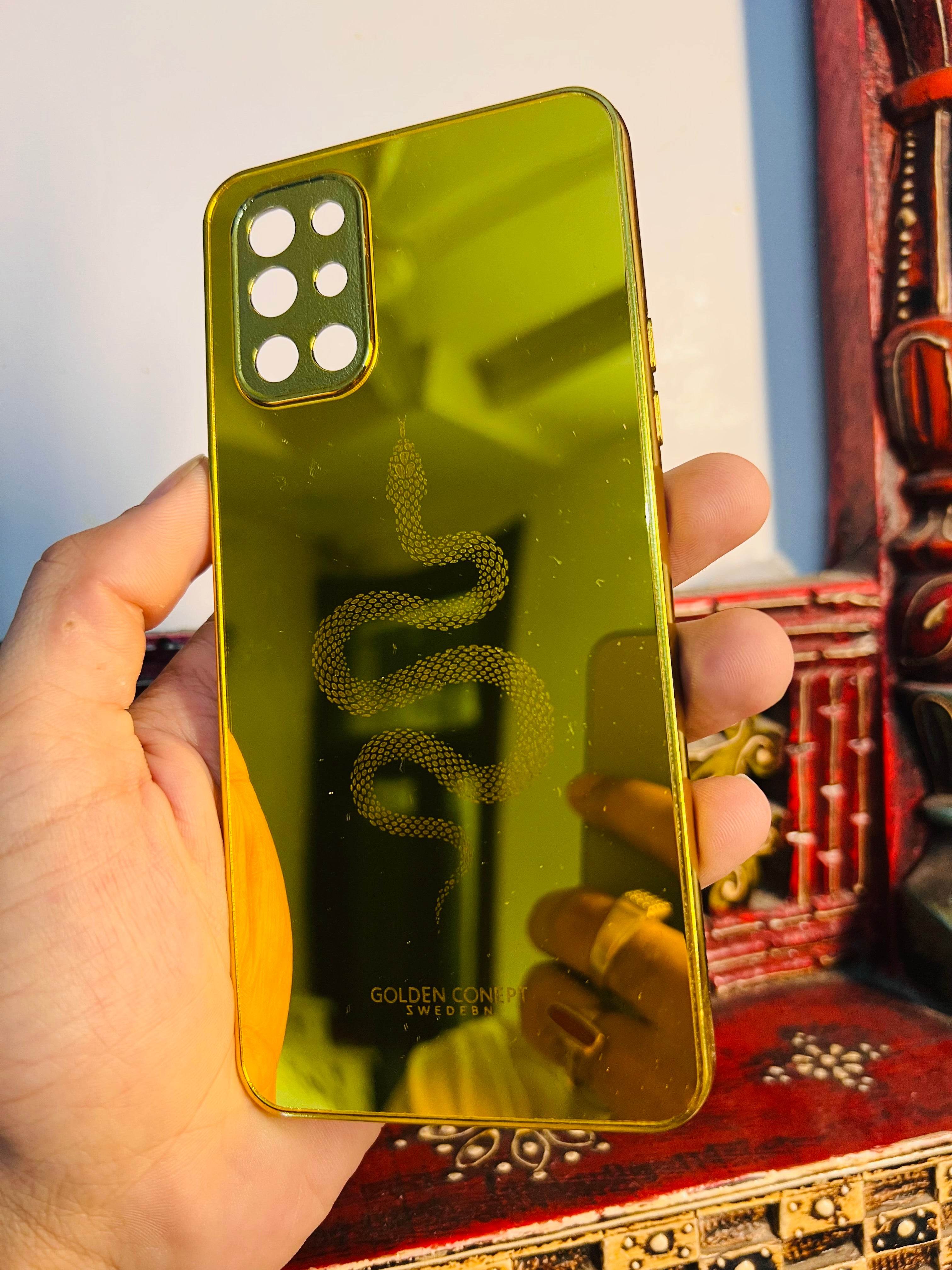 Premium Gold Plated Back Case Cover - Snake - Guleel