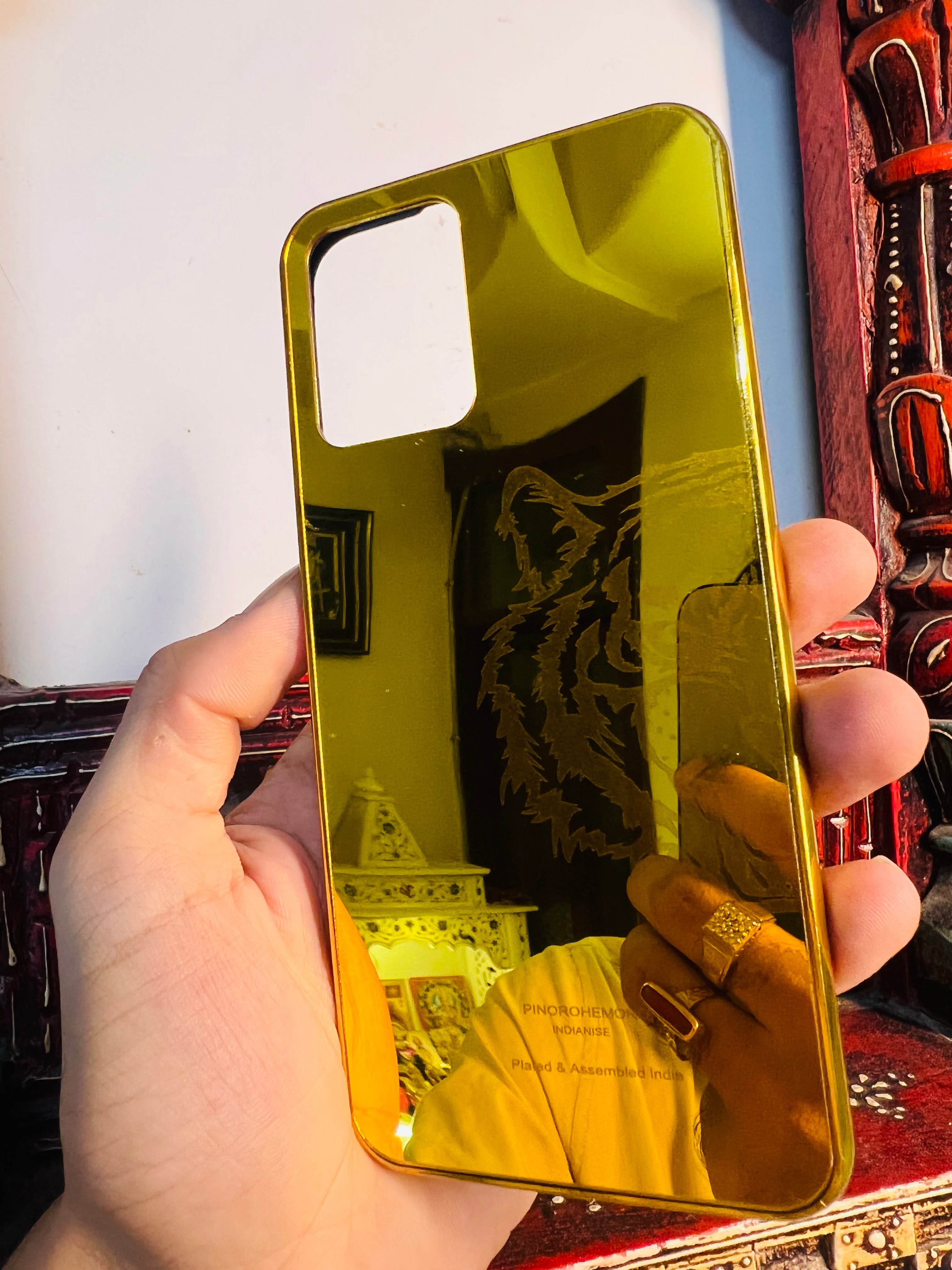 Gold Plated Back Case Cover - Tiger Right - Guleel