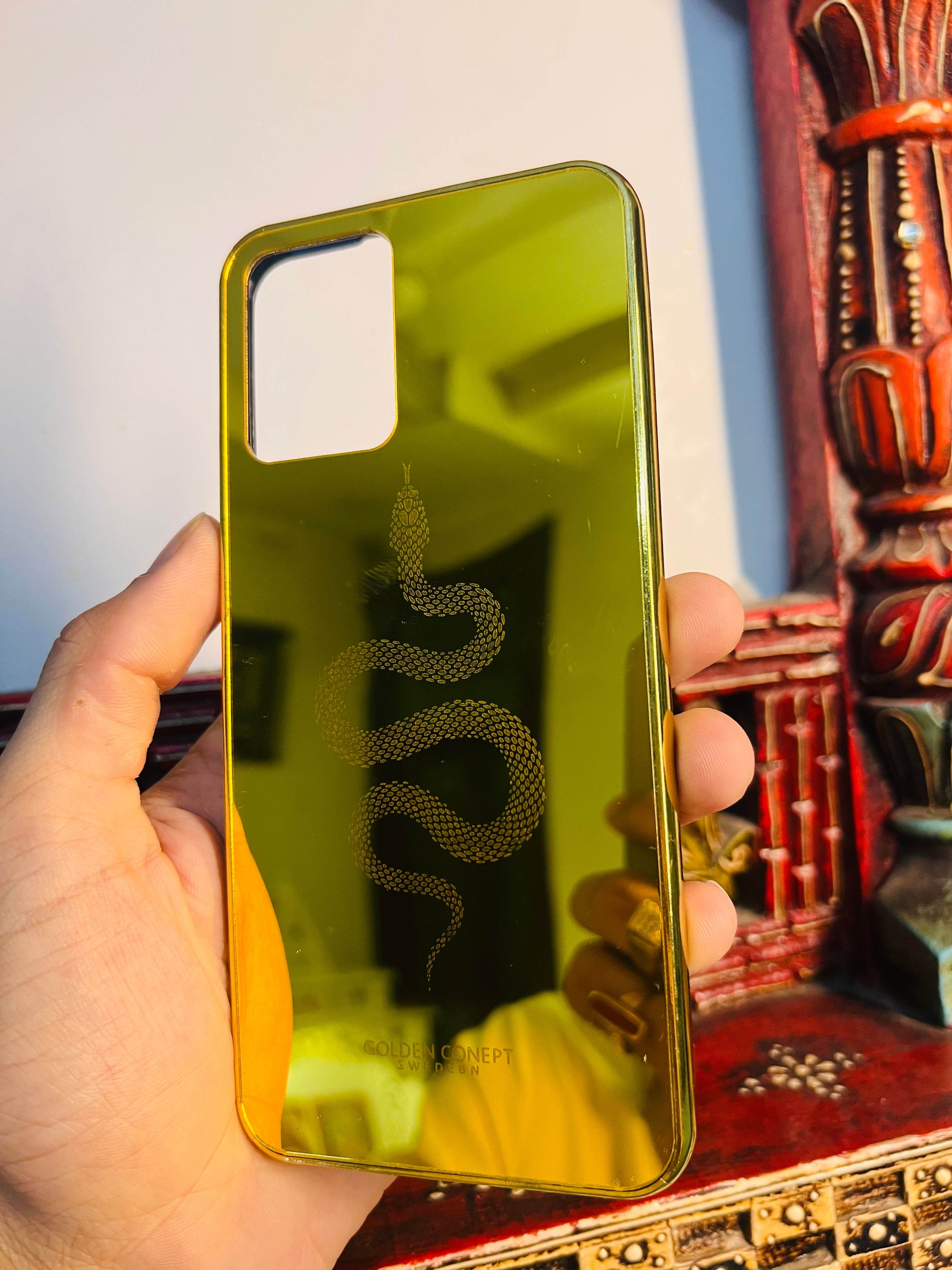 Premium Gold Plated Back Case Cover - Snake - Guleel